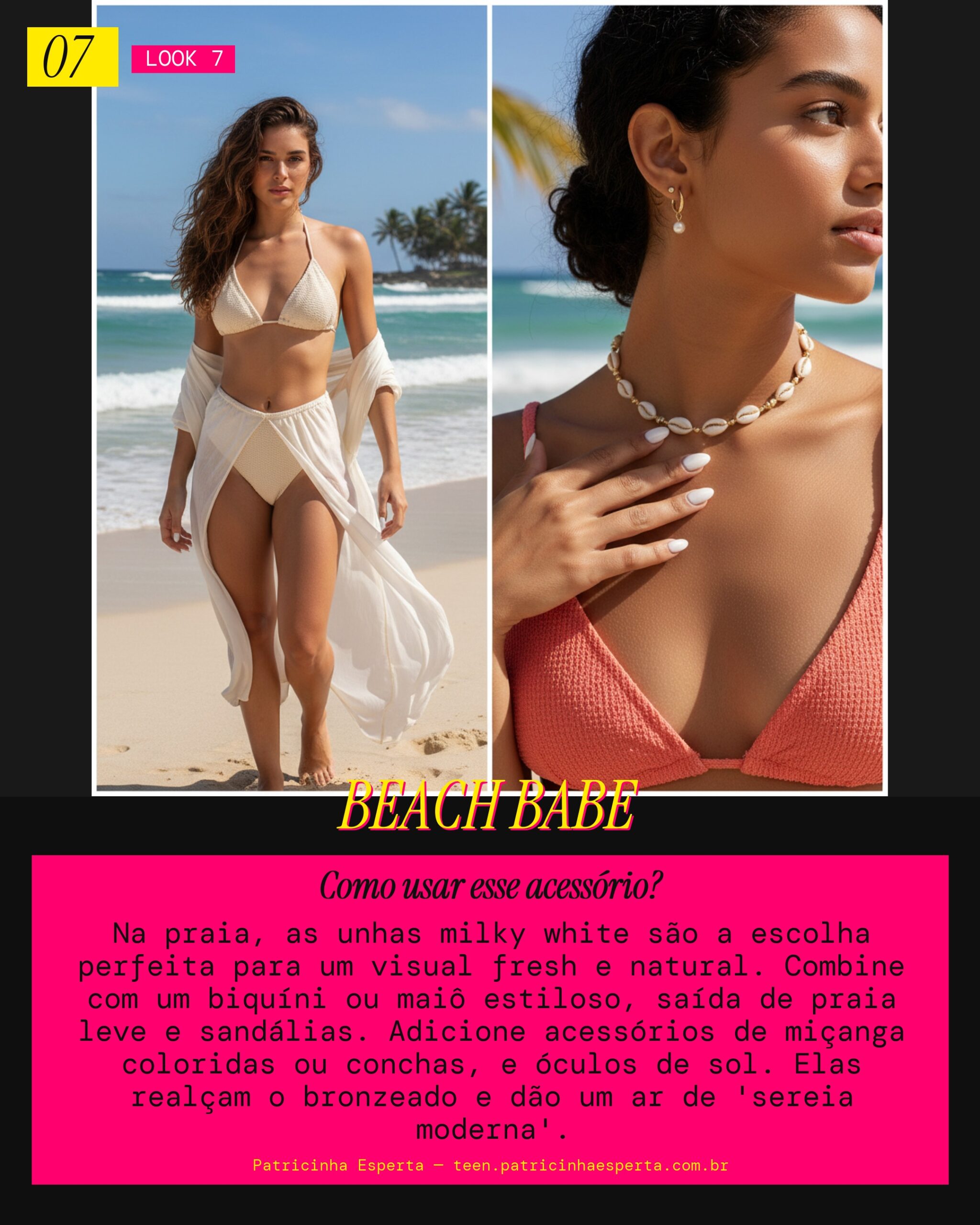 Milky White: Praia e Verão Sunkissed