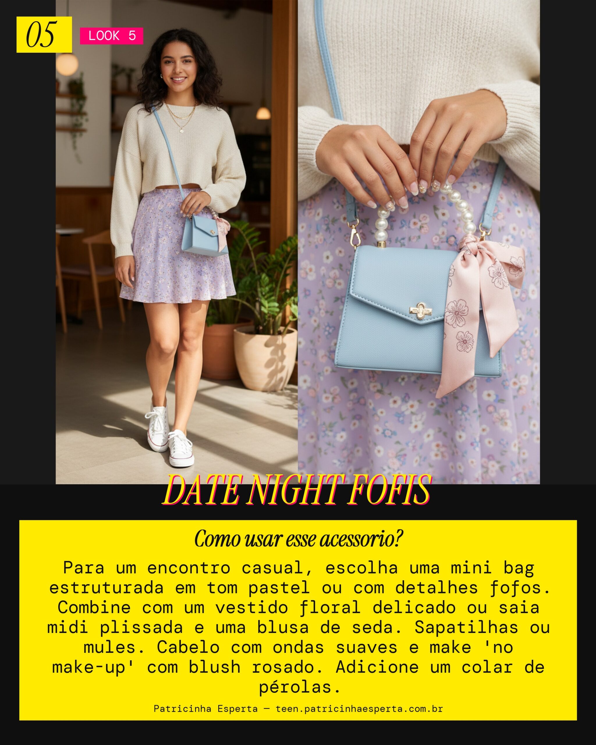 Mini Bag: Encontro Casual Fofo