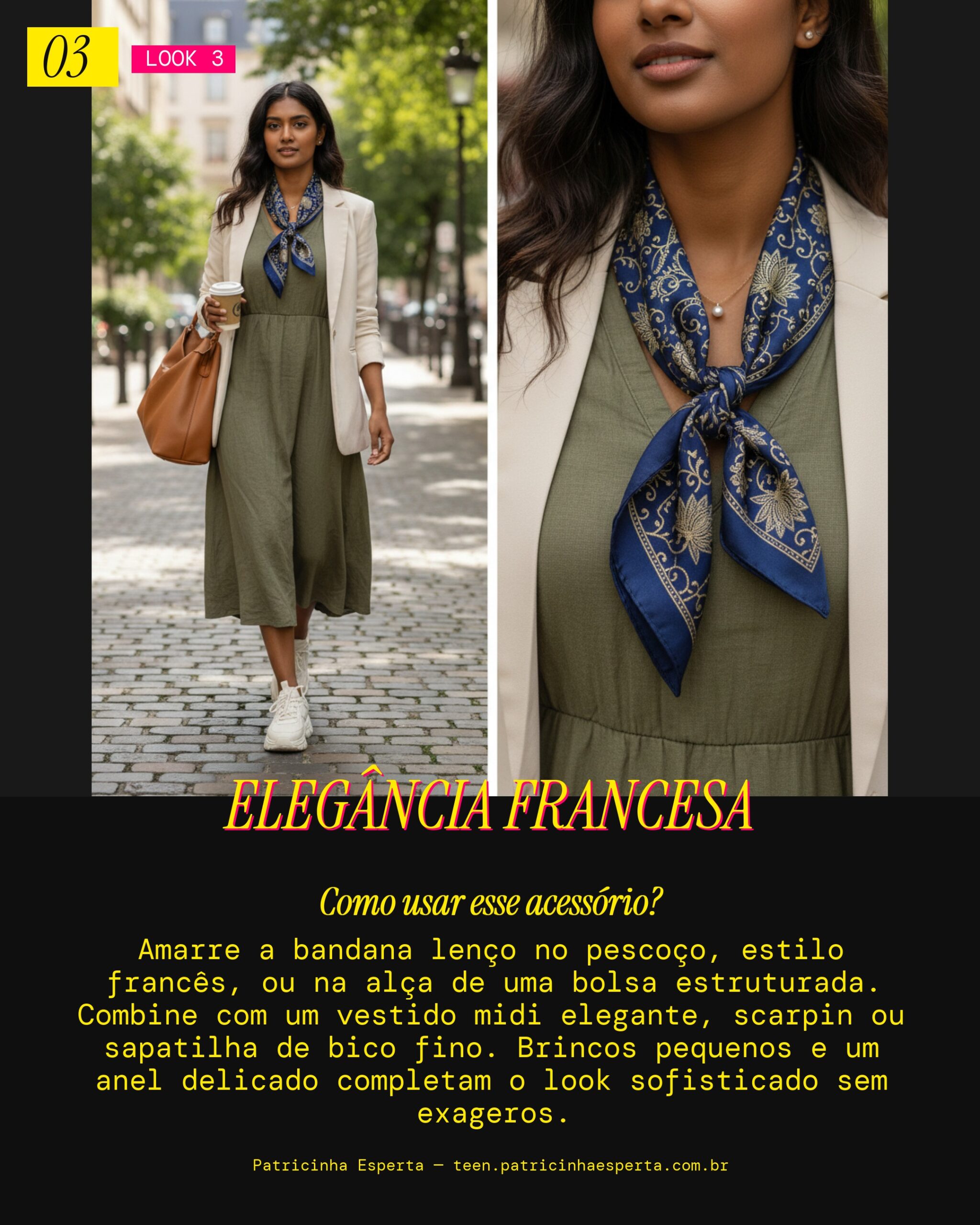 Look 3: Bandana Chic para um Evento Especial