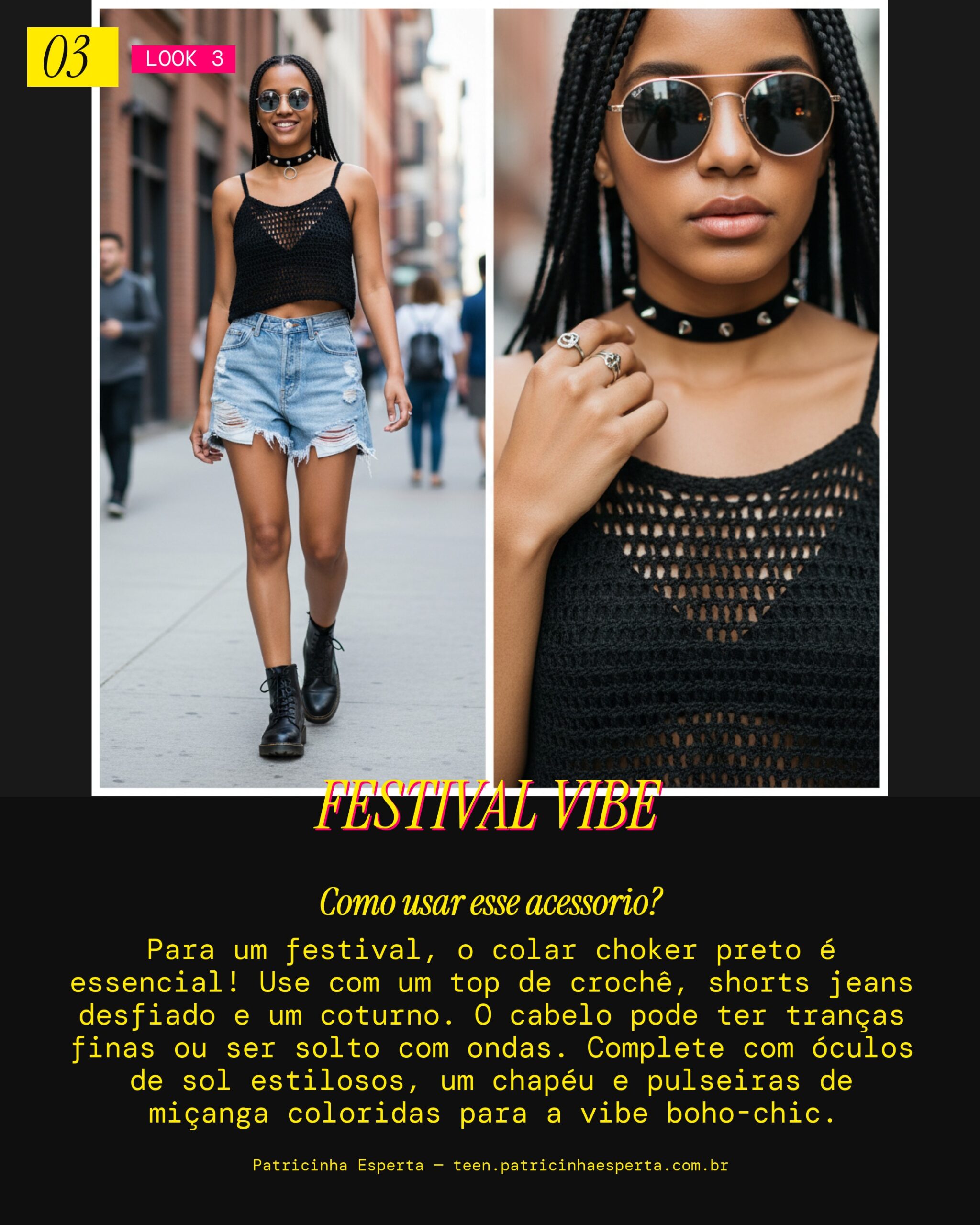 Look 3: Choker Festival Vibe