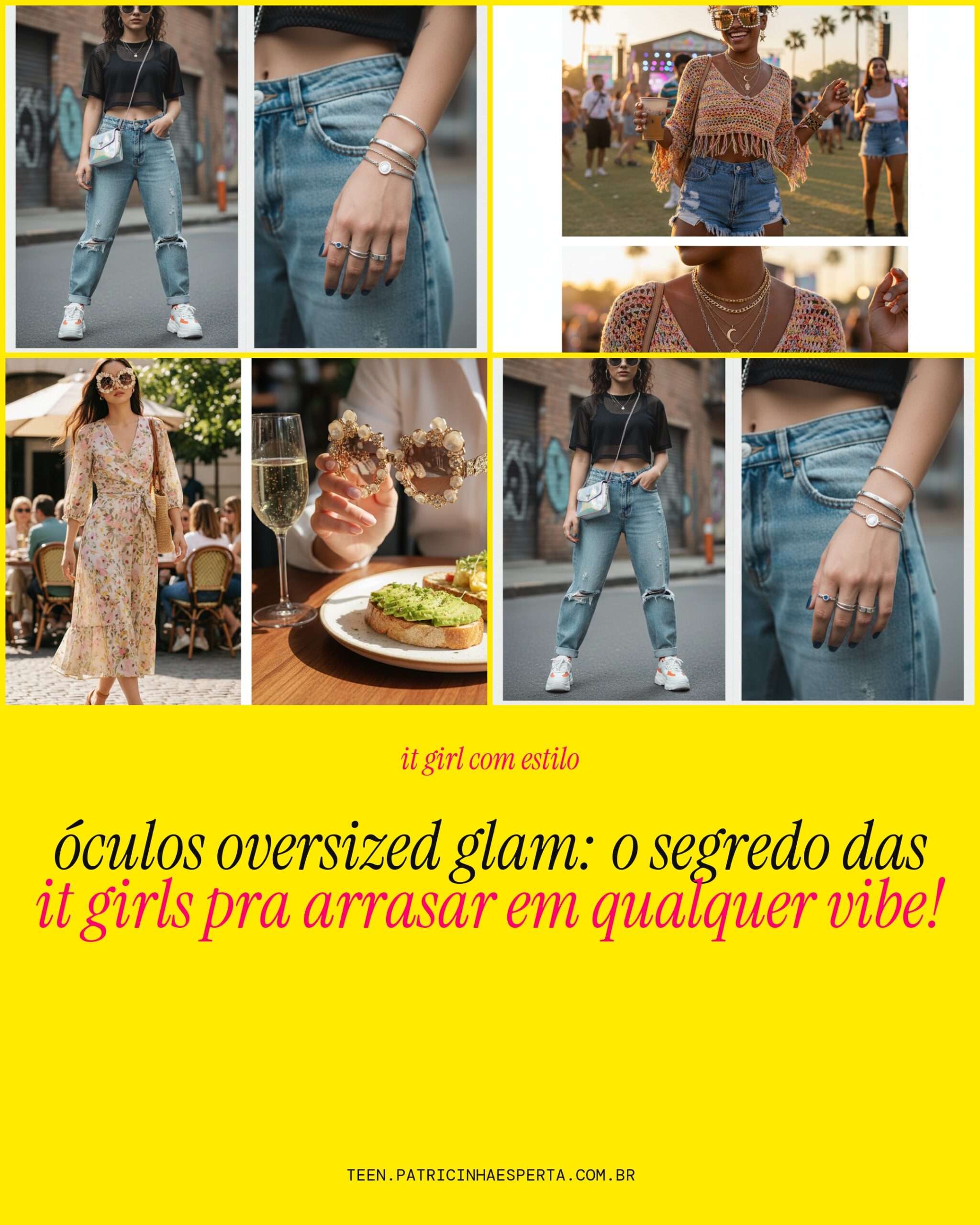 oculos oversized glam: segredos das it girls