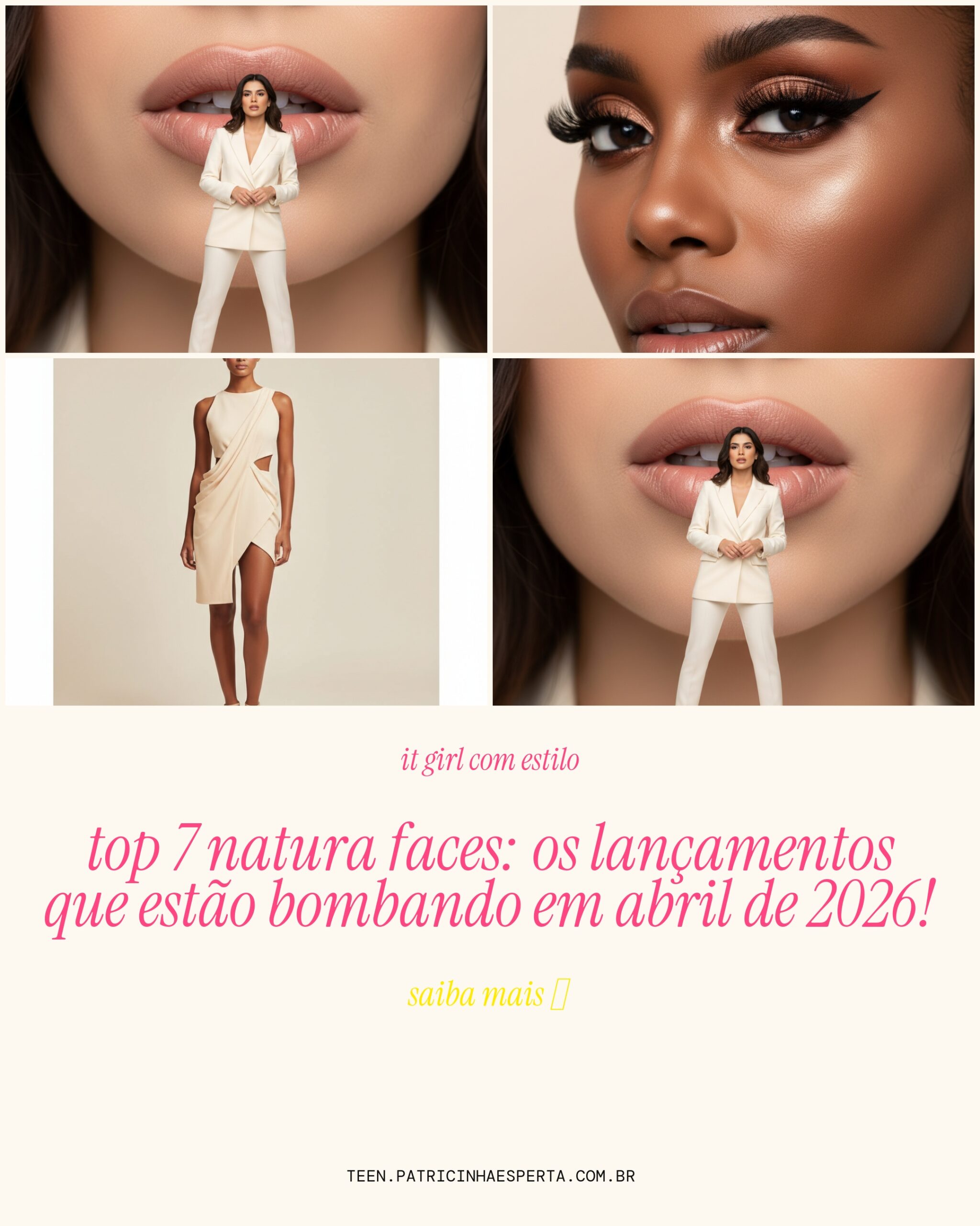 top lancamentos Natura Faces