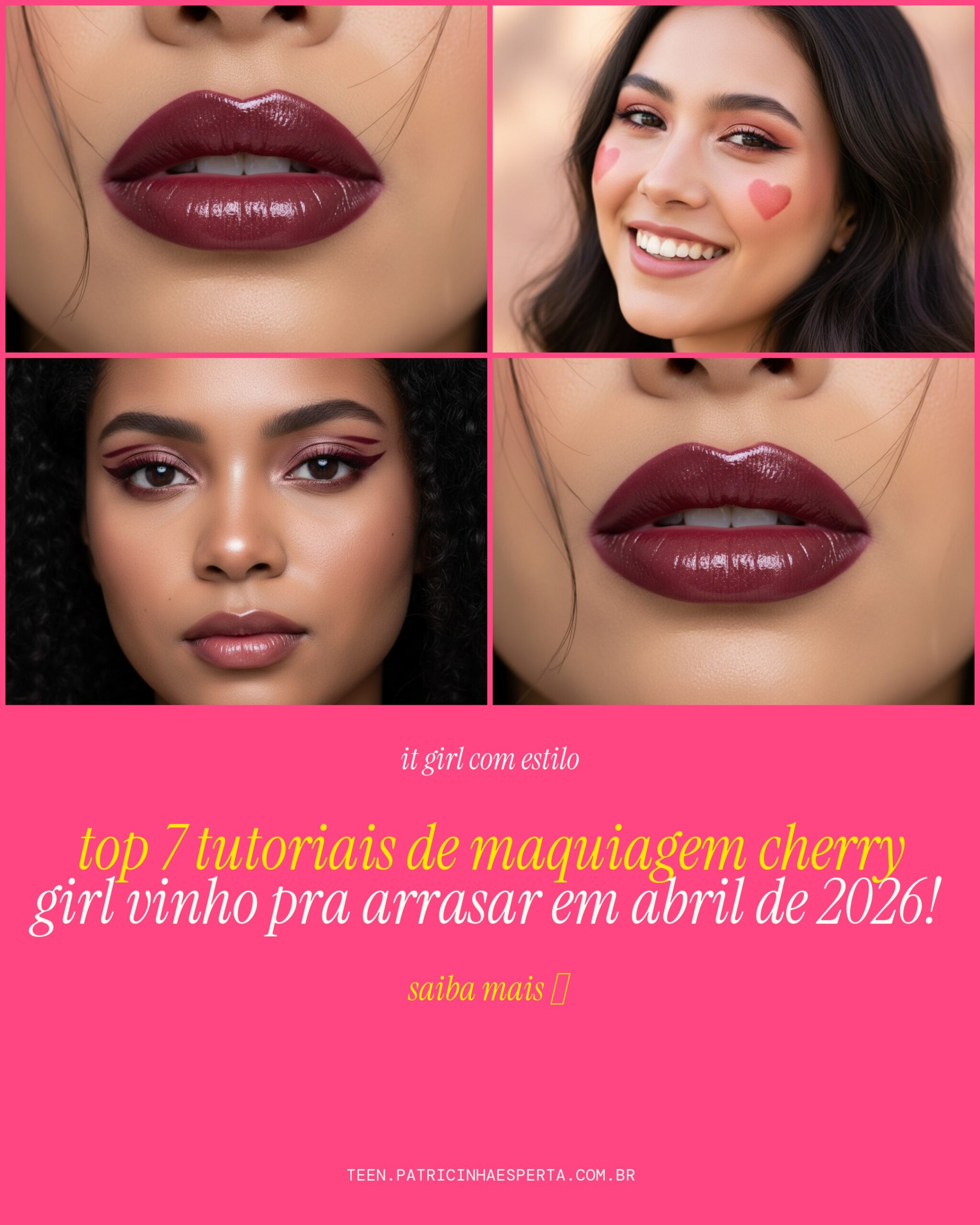 tutorial cherry girl vinho