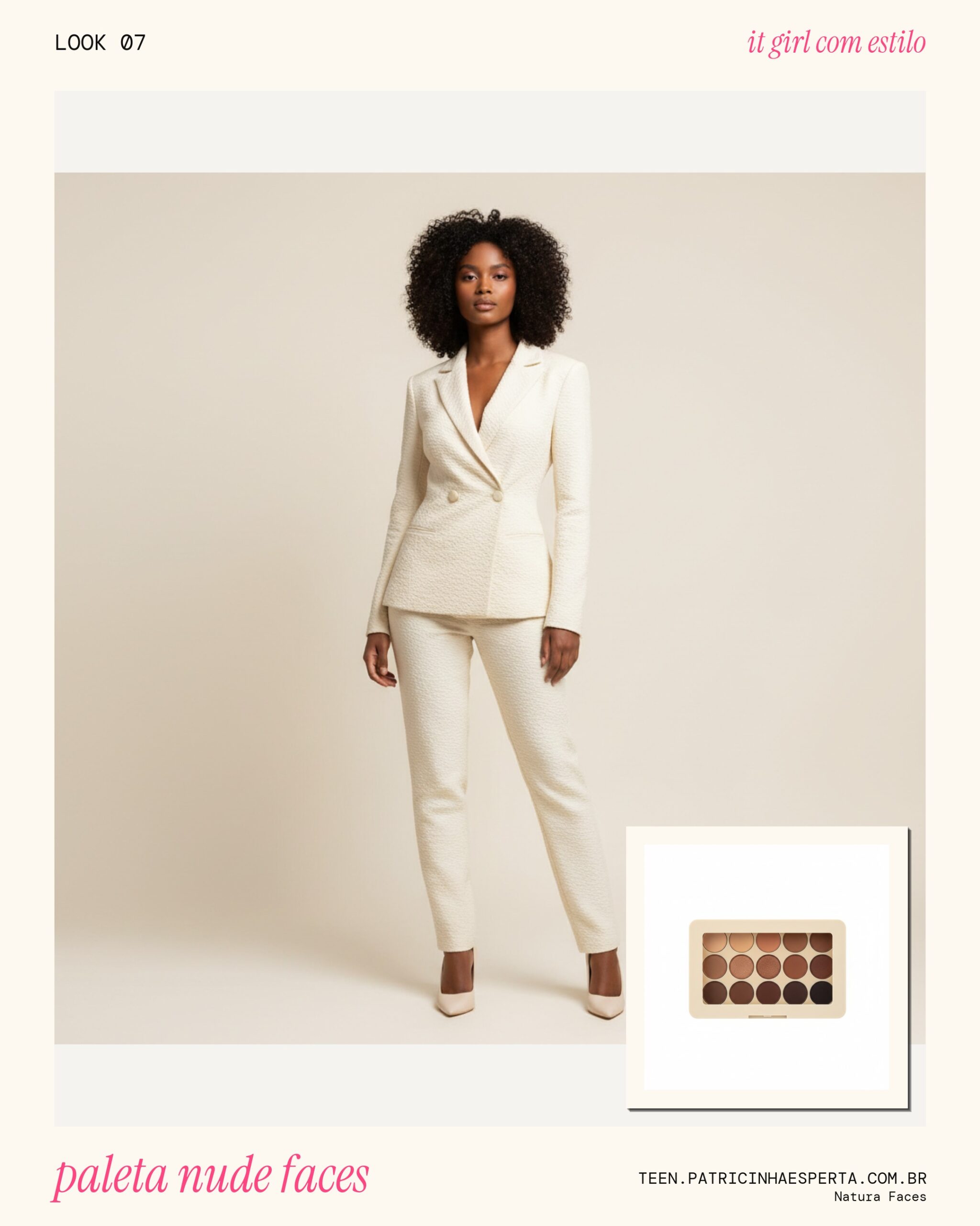 Natura Faces Paleta de Sombras Essencial Nude com 4 Cores