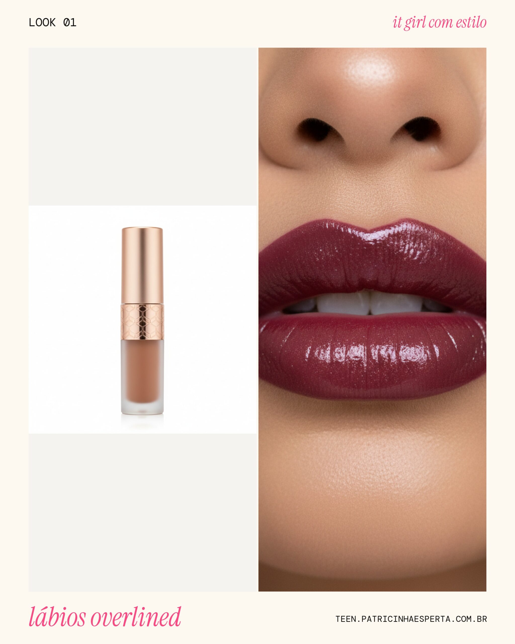 Lábios Overlined Vinho: Bocão Cereja!