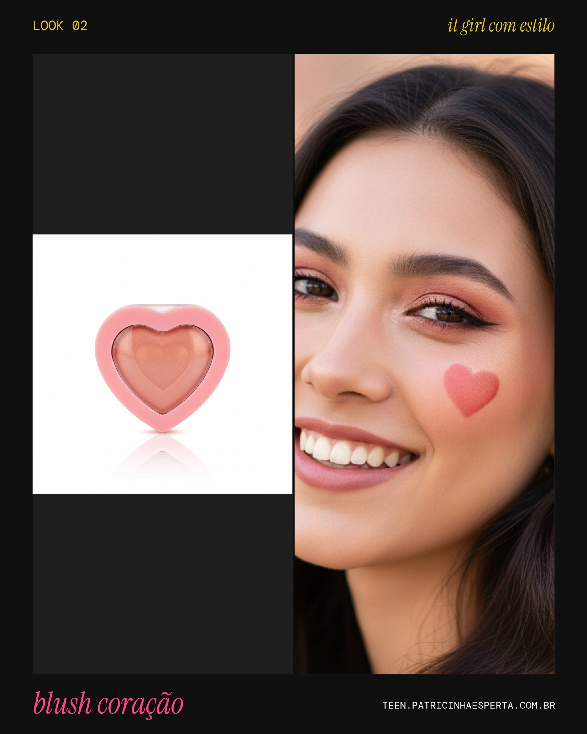 Blush Coração Cereja: Fofura + Trend!