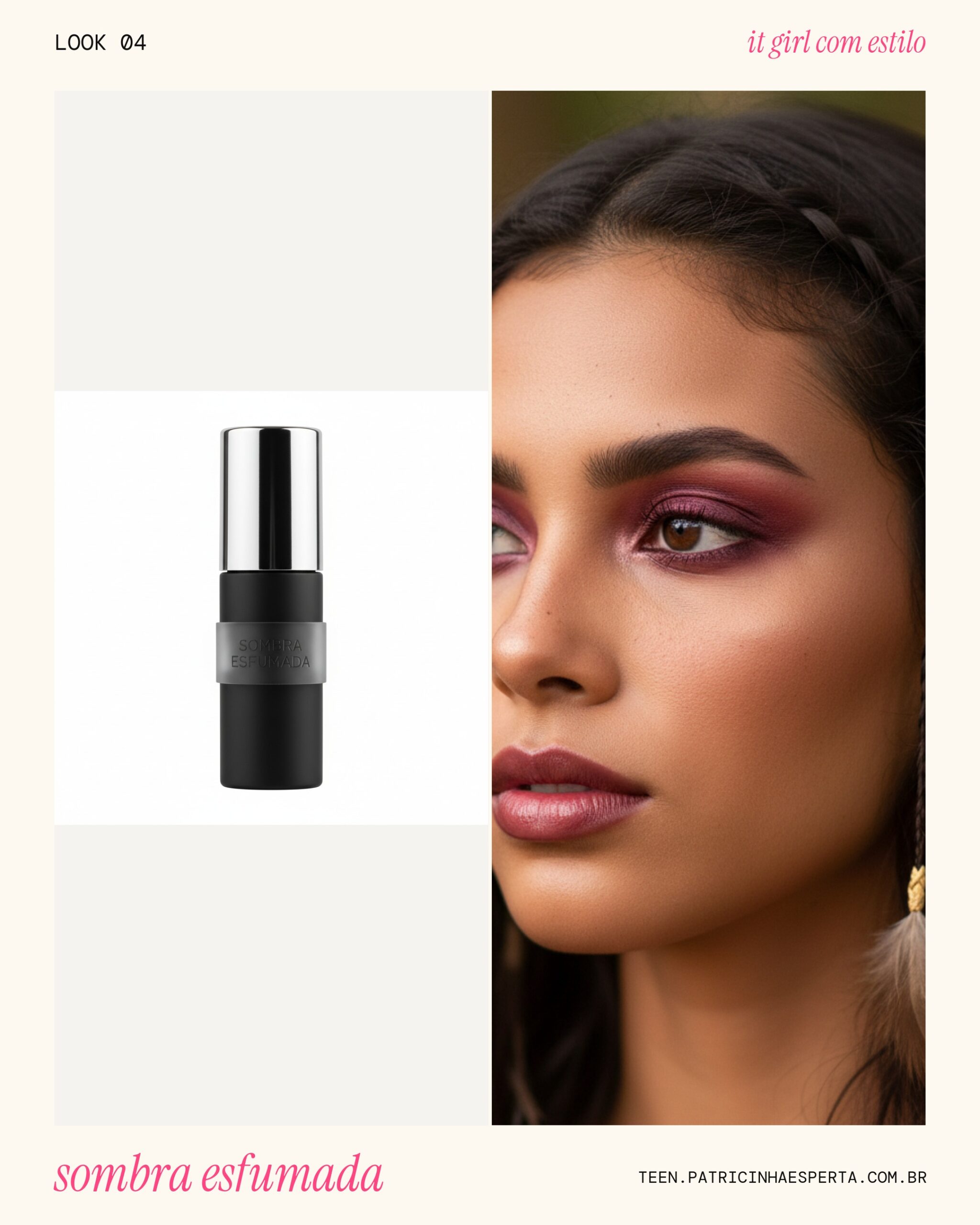 Sombra Esfumada Vinho: Olhar Envolvente!