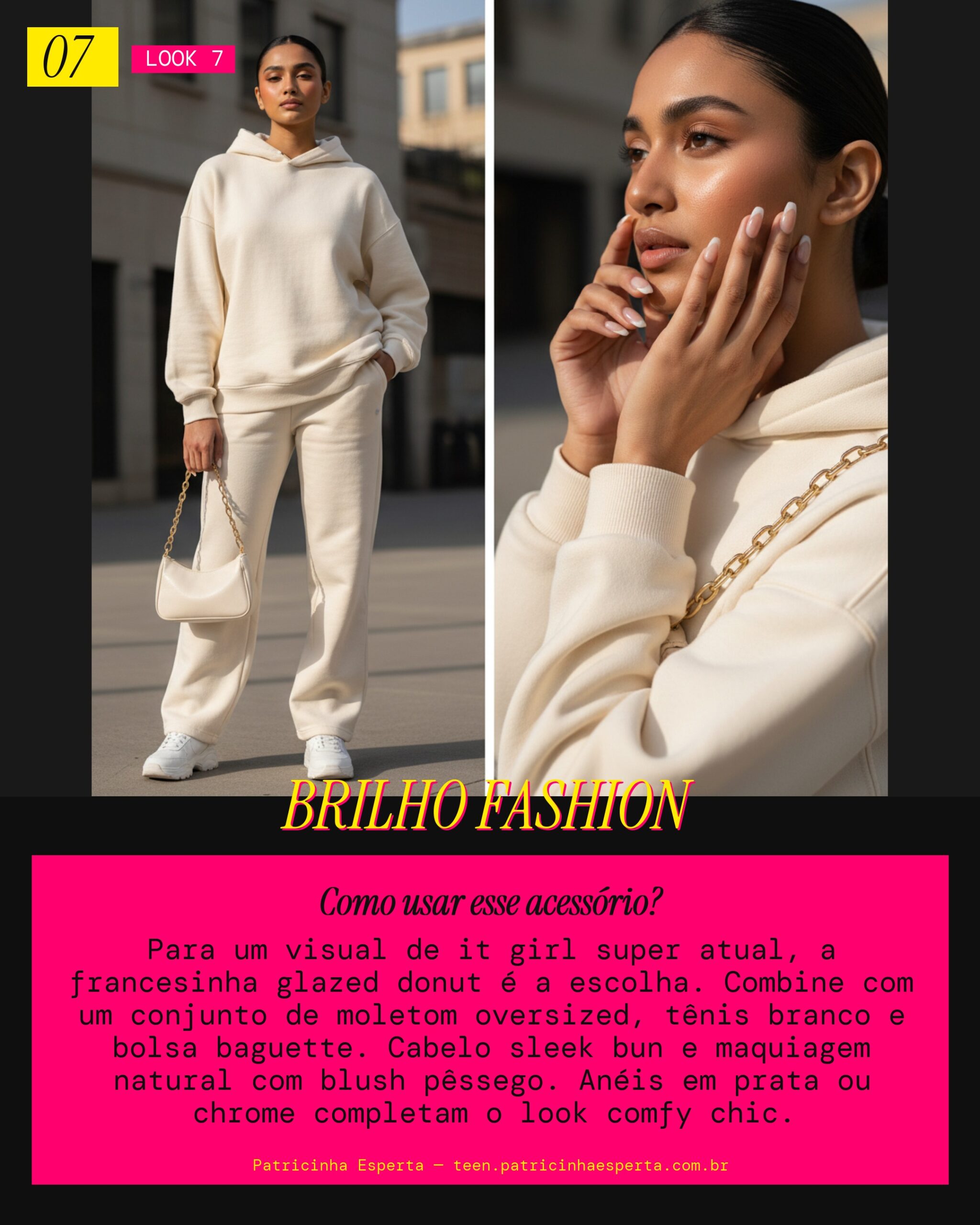 Look 7: French Glazed Donut