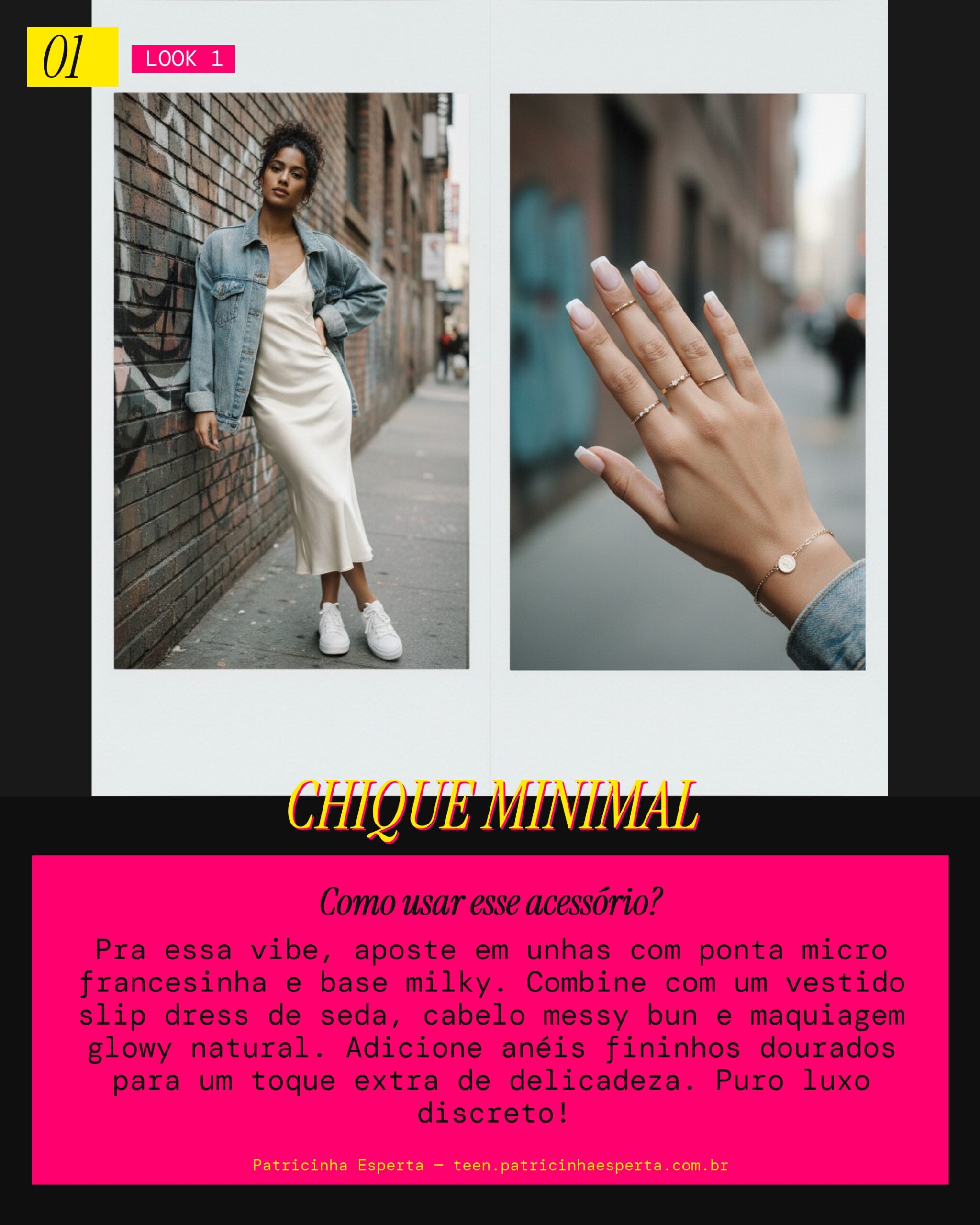 Look 1: French Clássica Repaginada