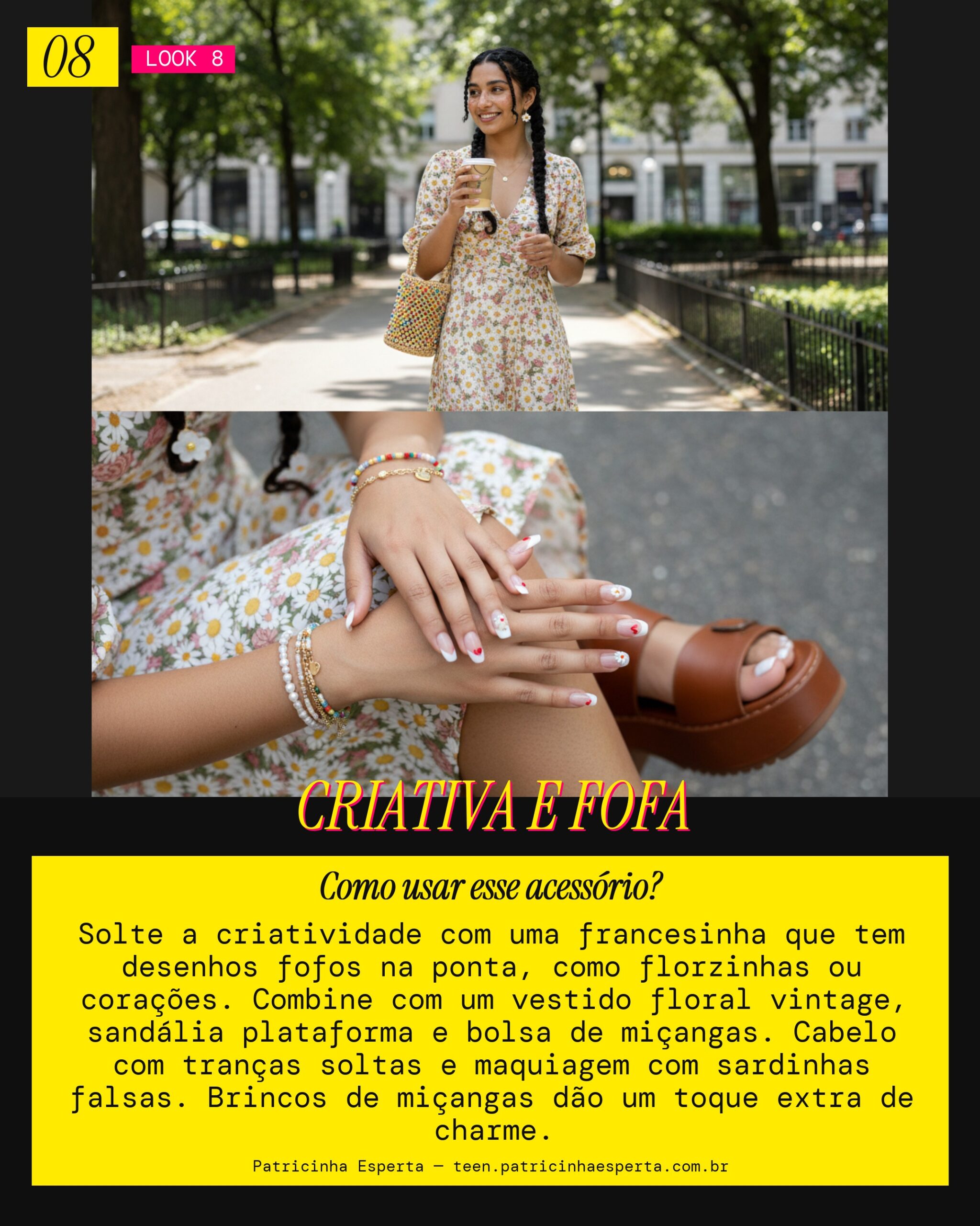 Look 8: French Artística com Desenhos