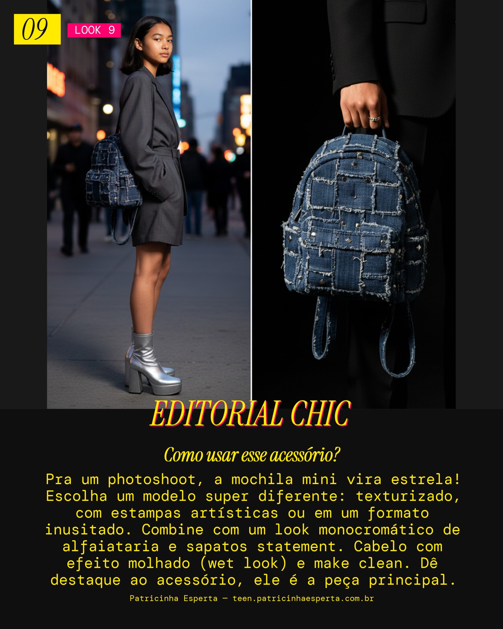 Mochila Mini Photoshoot Editorial
