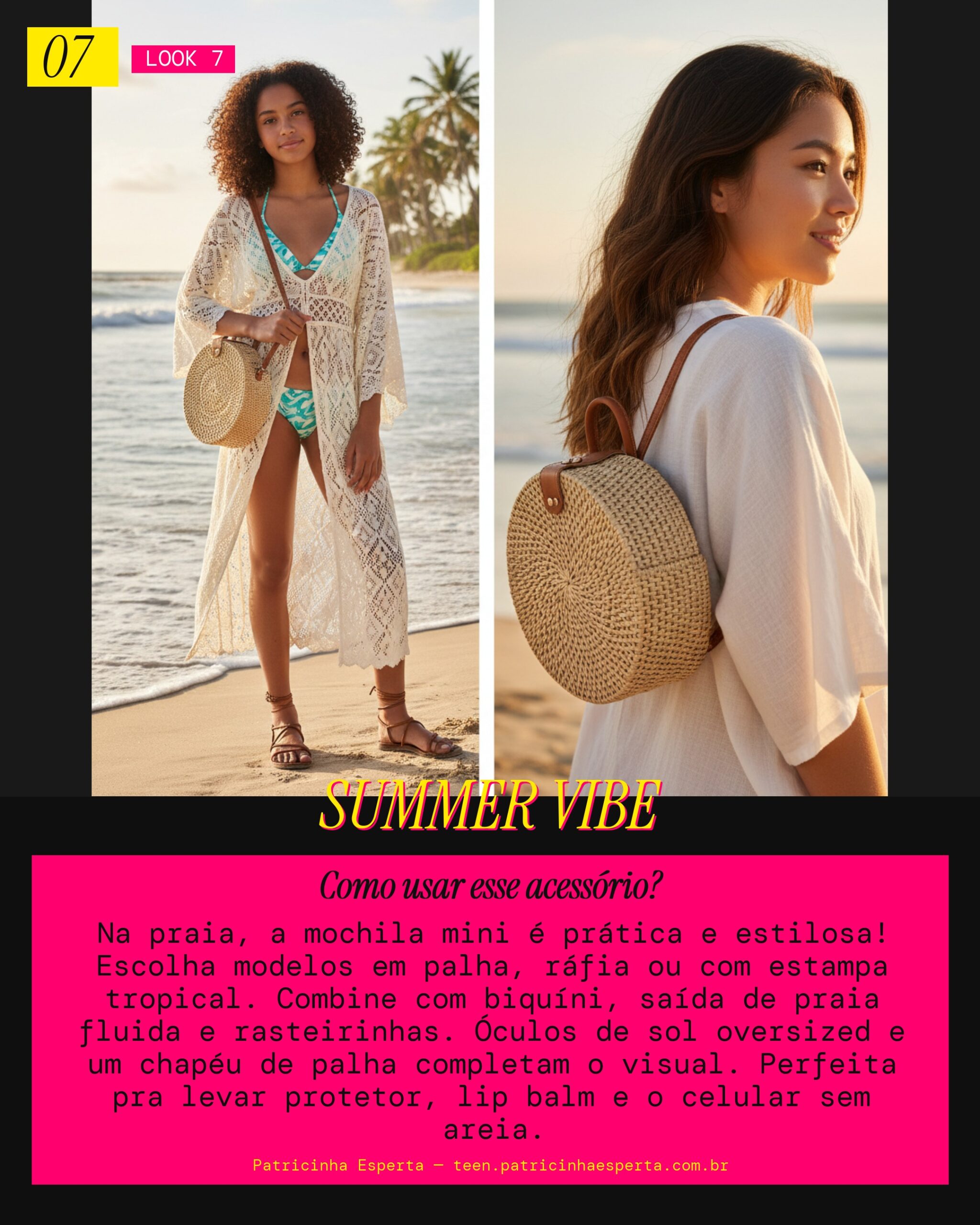 Mochila Mini Praia Verão