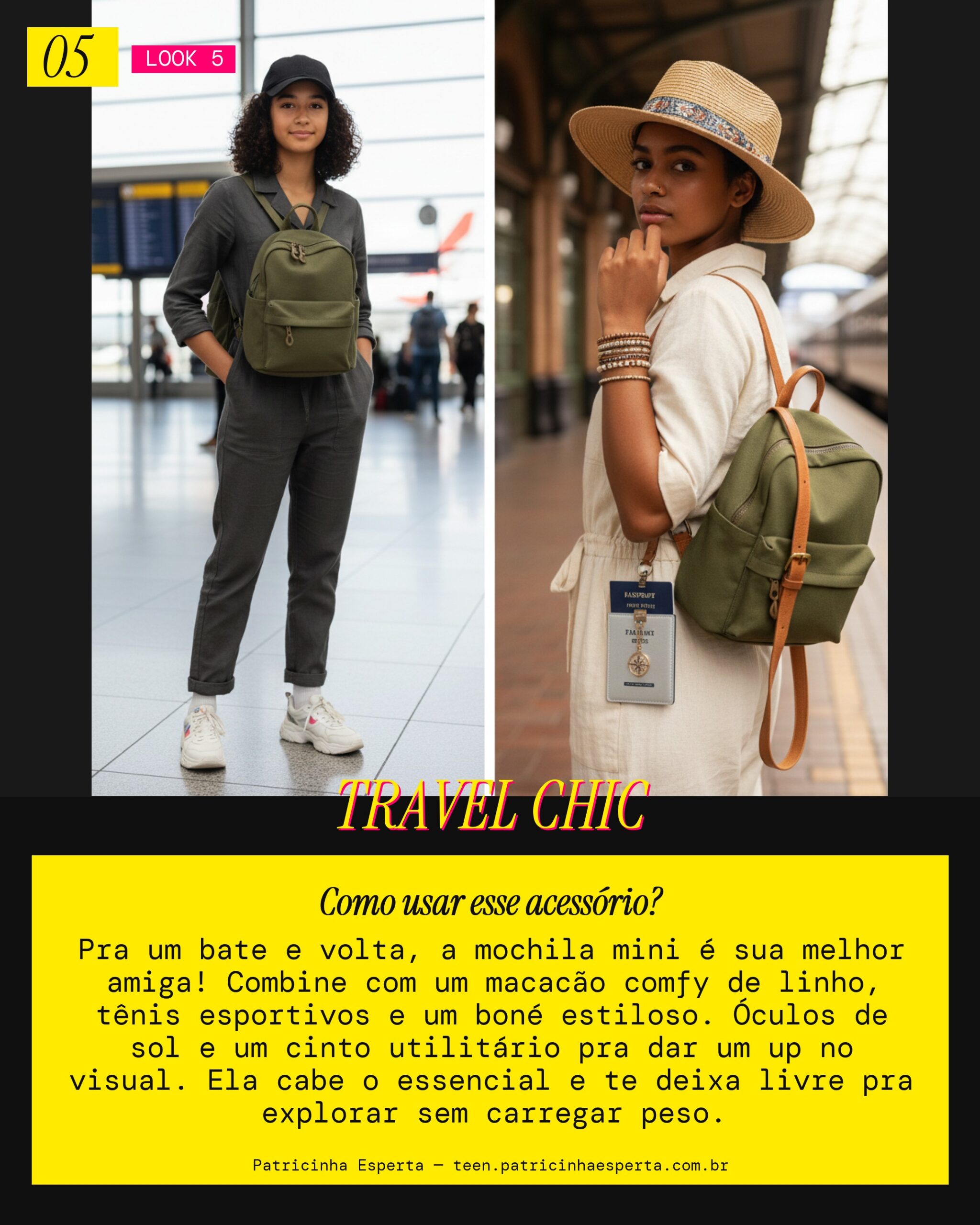 Mochila Mini Viagem Curta