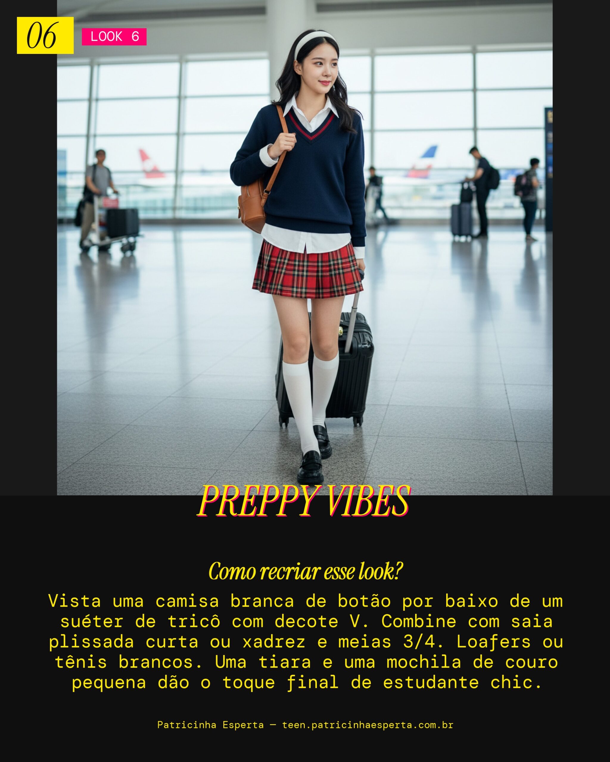 Look 6: Preppy Coreano