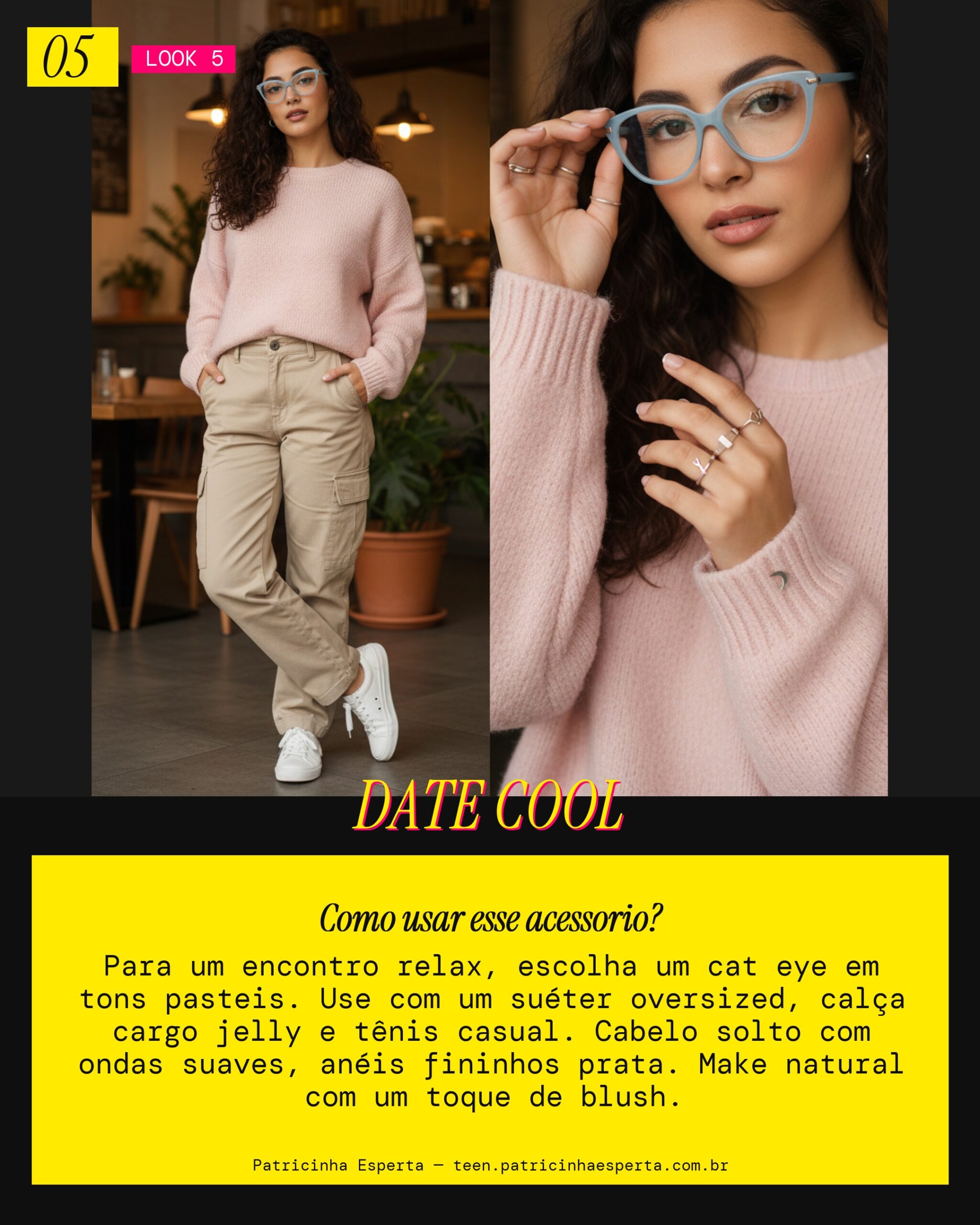 Óculos Cat Eye: Encontro Comfy