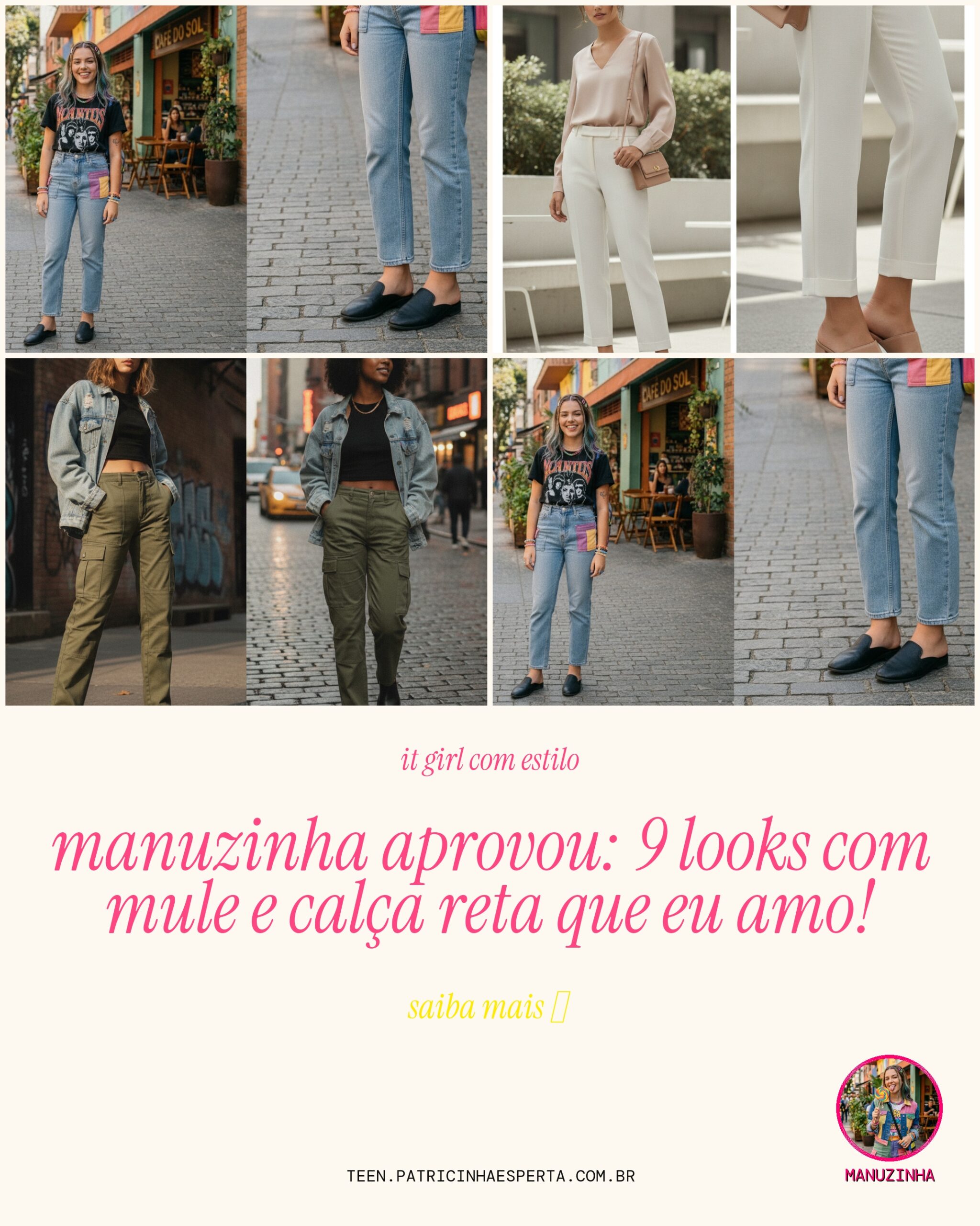 mule com calca reta