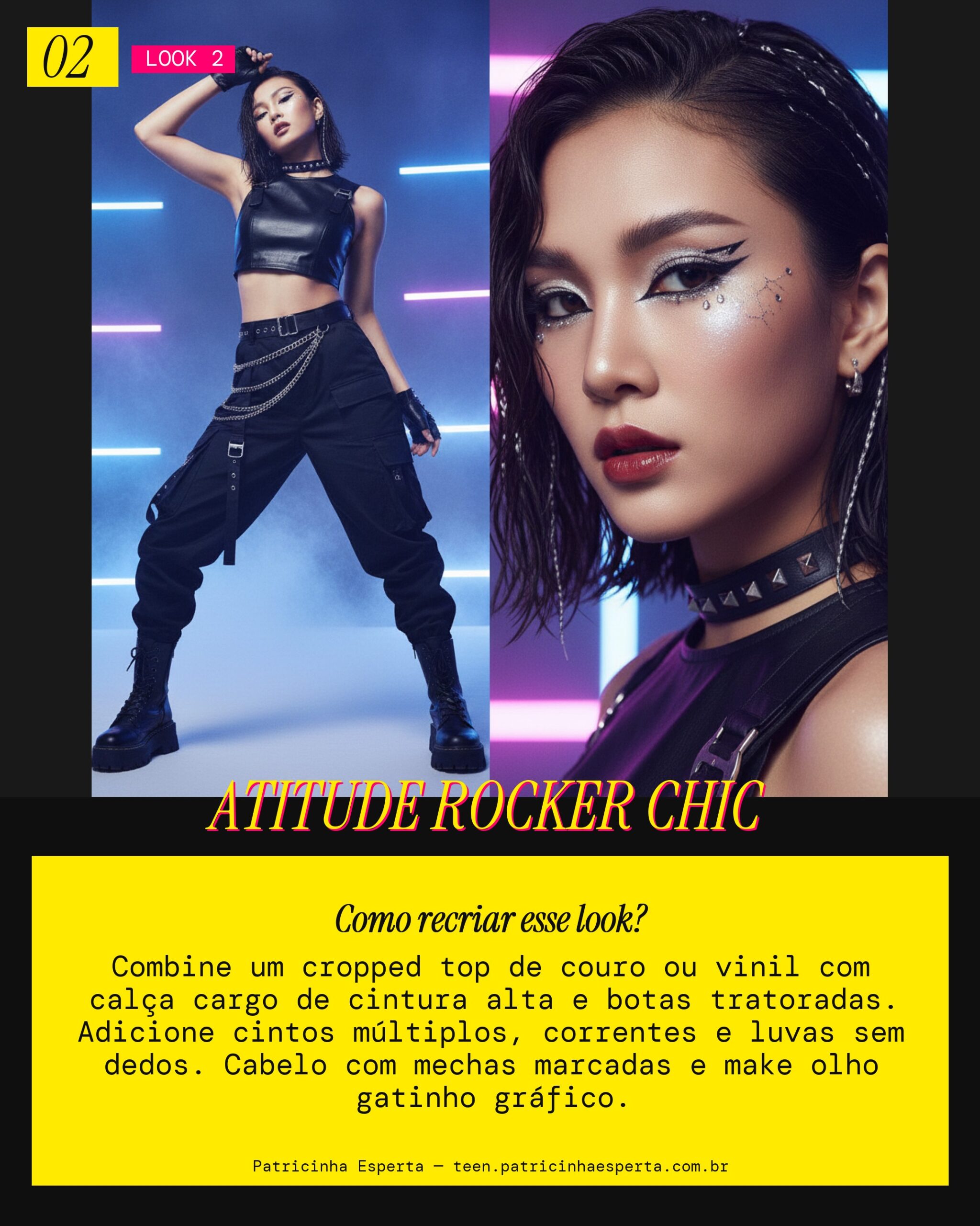 Look 2: Poder no Palco