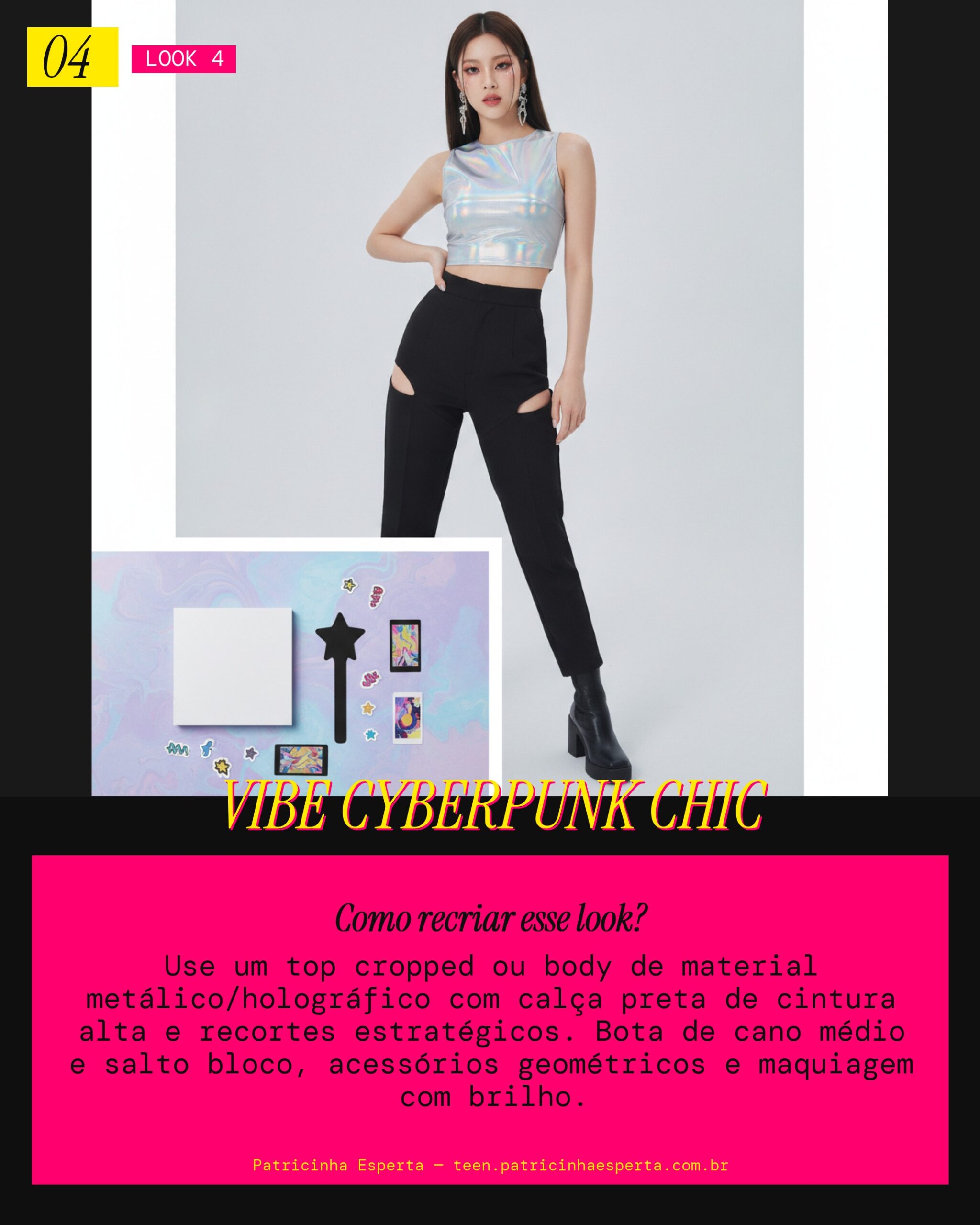 Look 4: Glamour Futurista