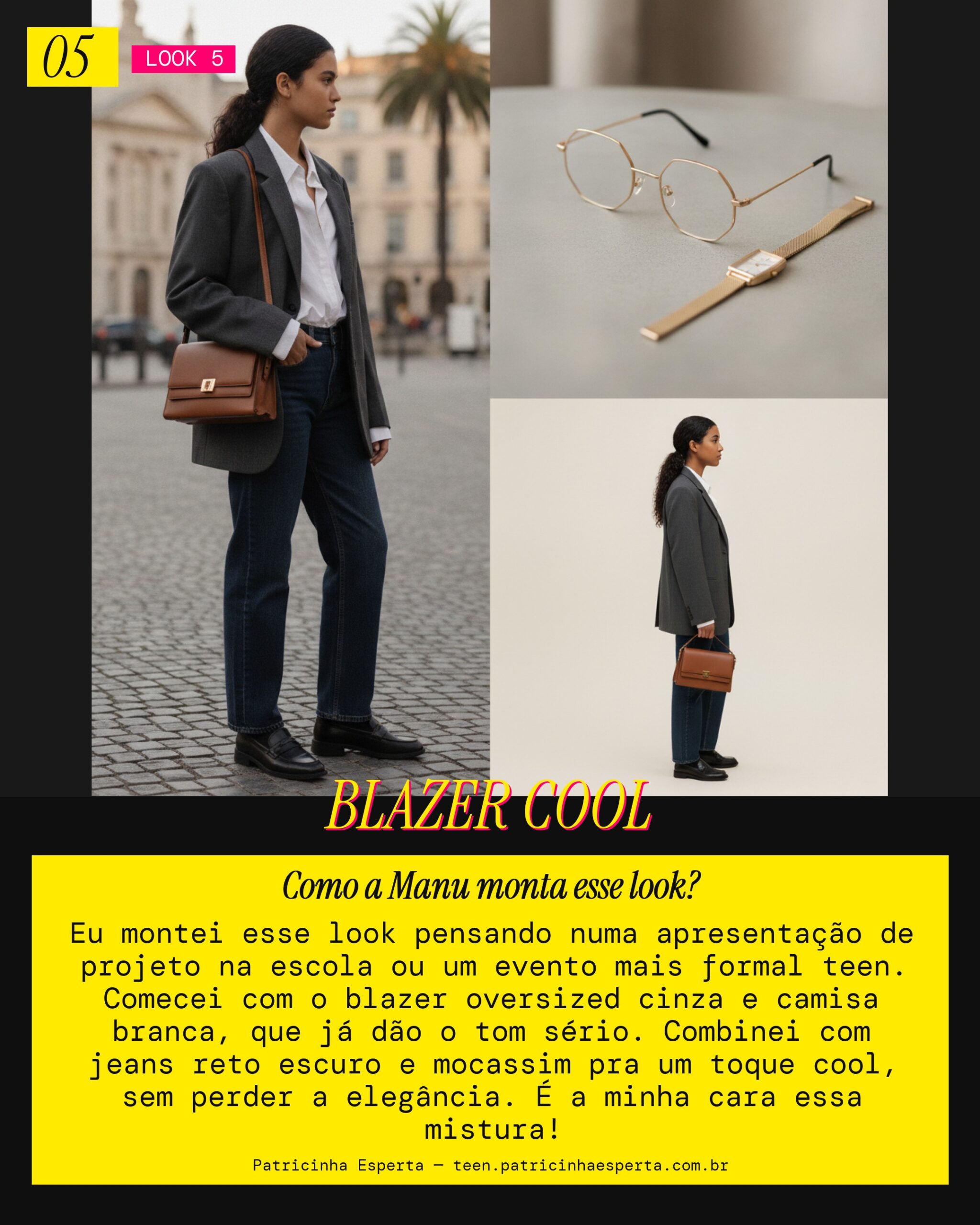 MANU RECOMENDA: Blazer e Jeans Reto pro Projeto