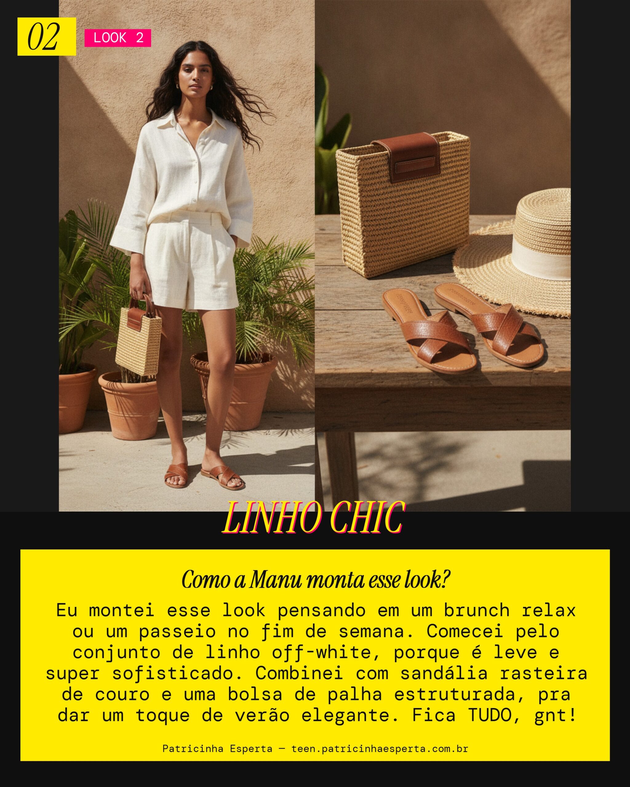 MANU RECOMENDA: Conjunto de Linho pro Brunch