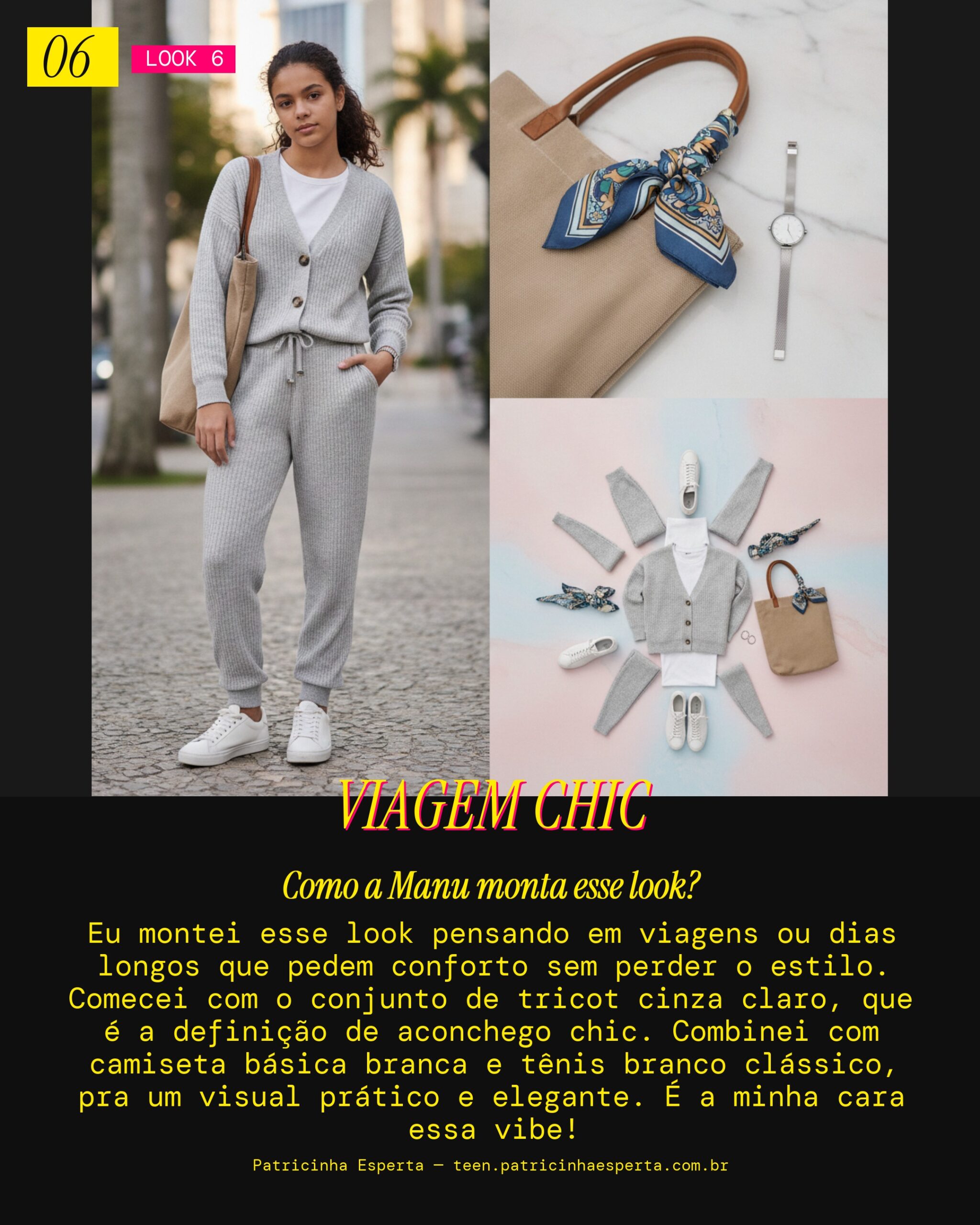 MANU RECOMENDA: Tricot e Tênis pra Viagem