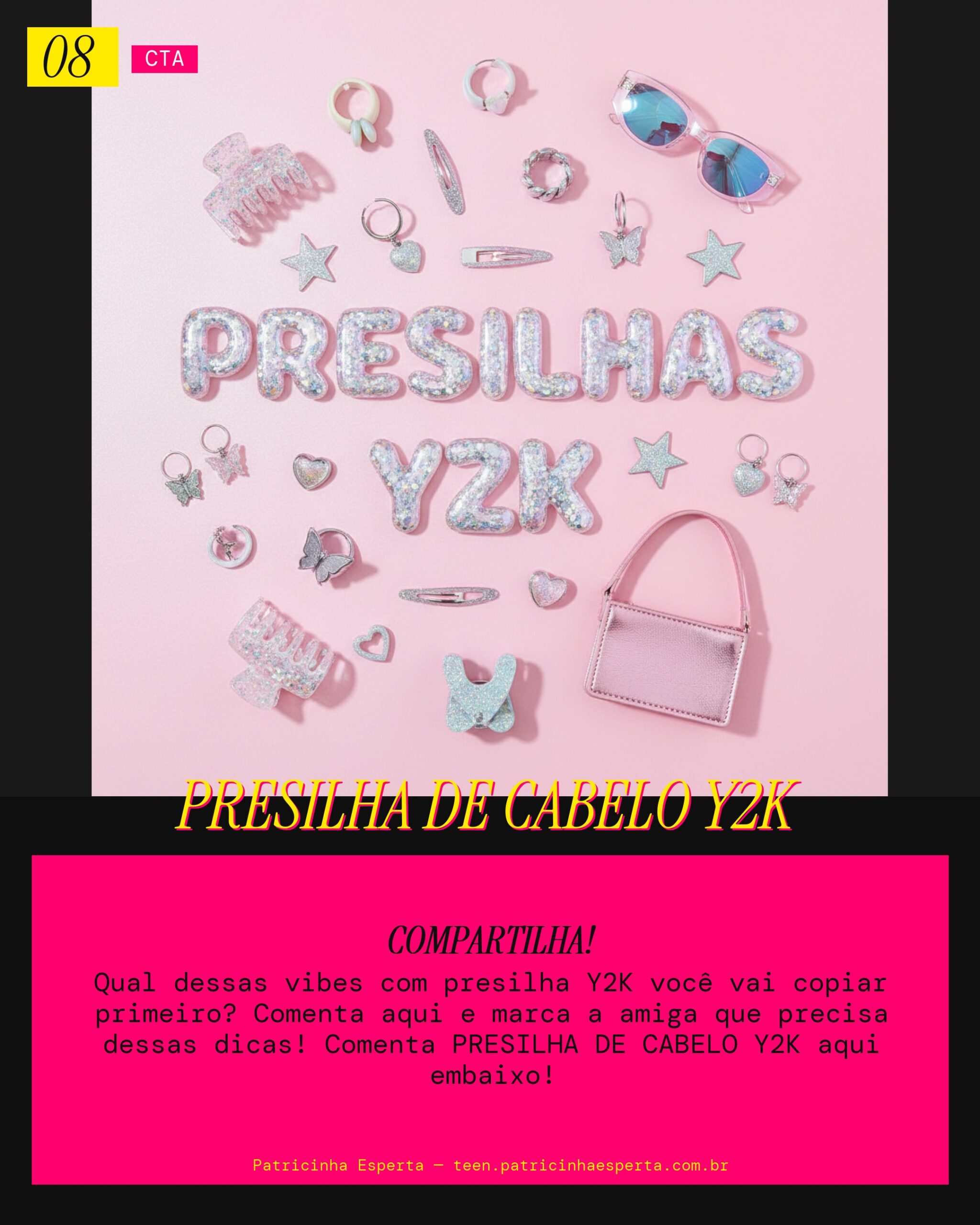 Presilha de Cabelo Y2K