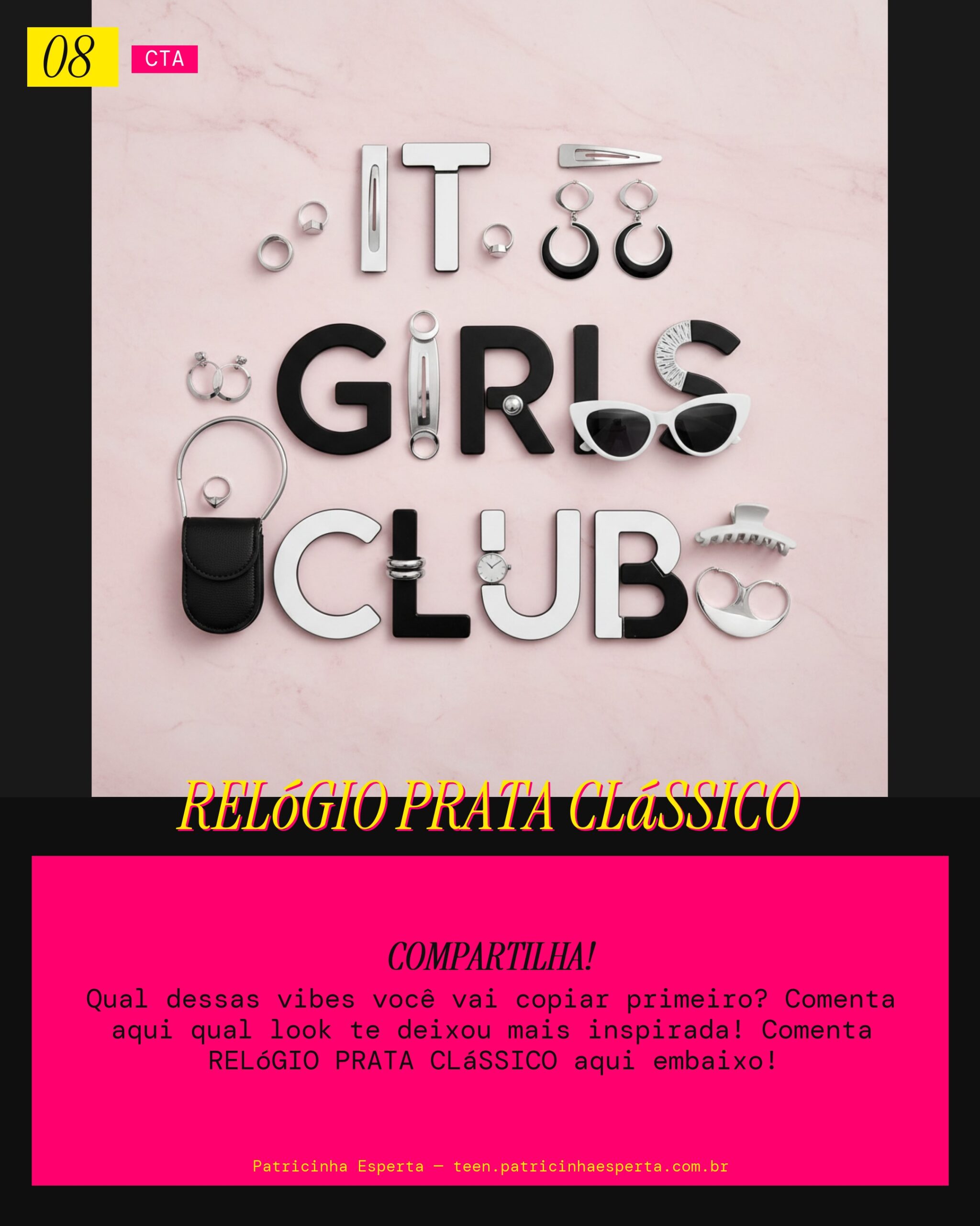 Relógio Prata Clássico