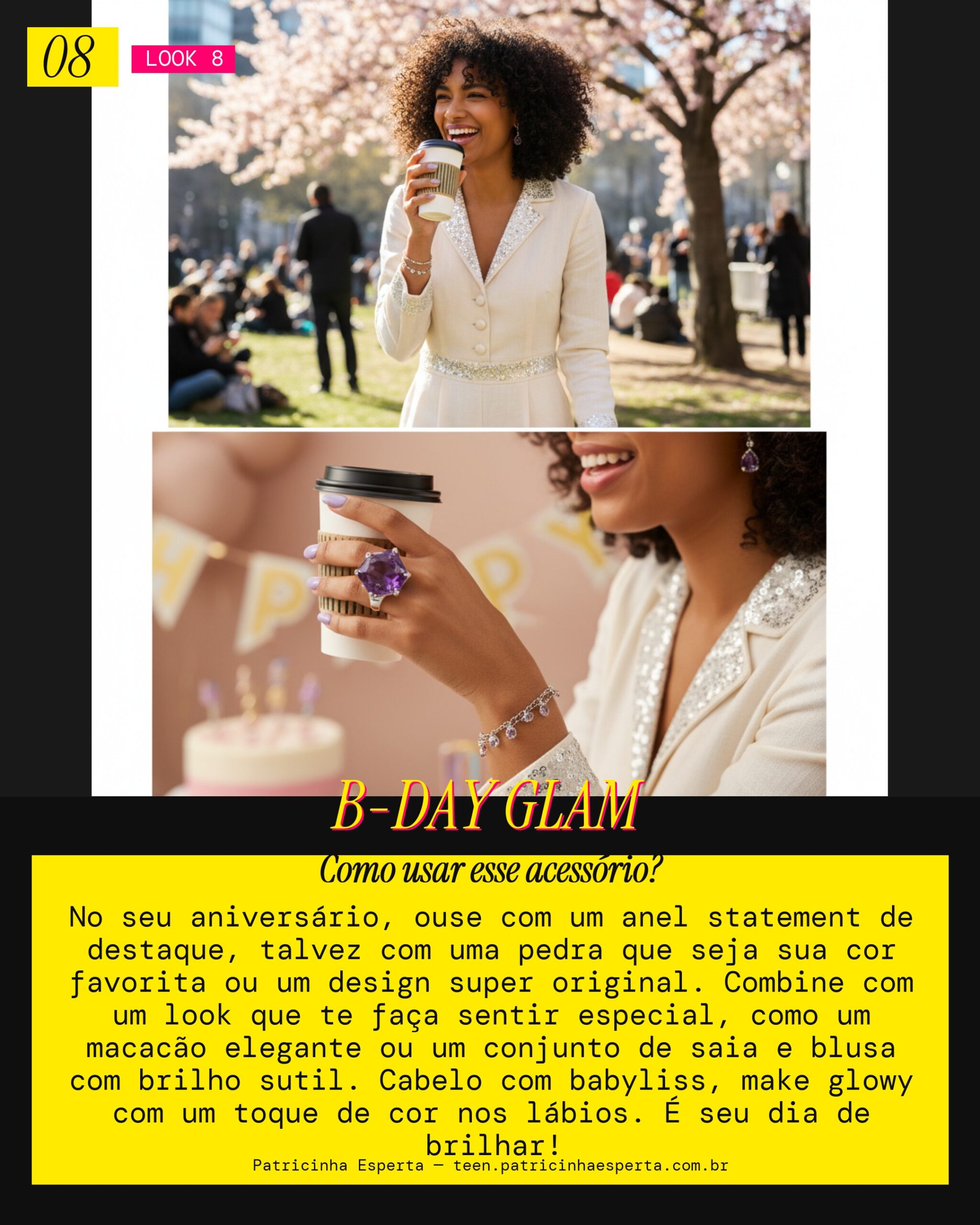 Look 8: Anel Statement Aniversário