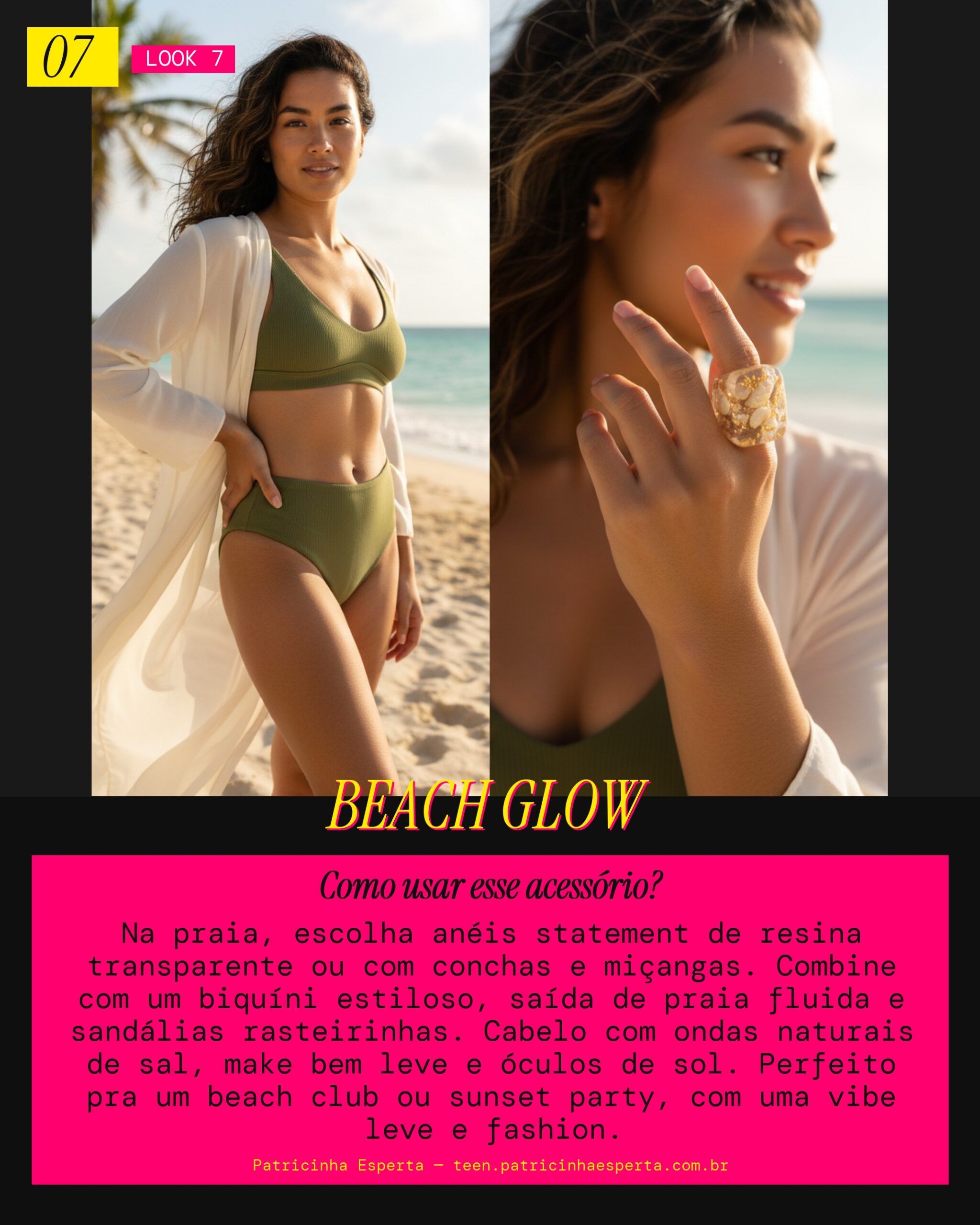 Look 7: Anel Statement Praia Verão