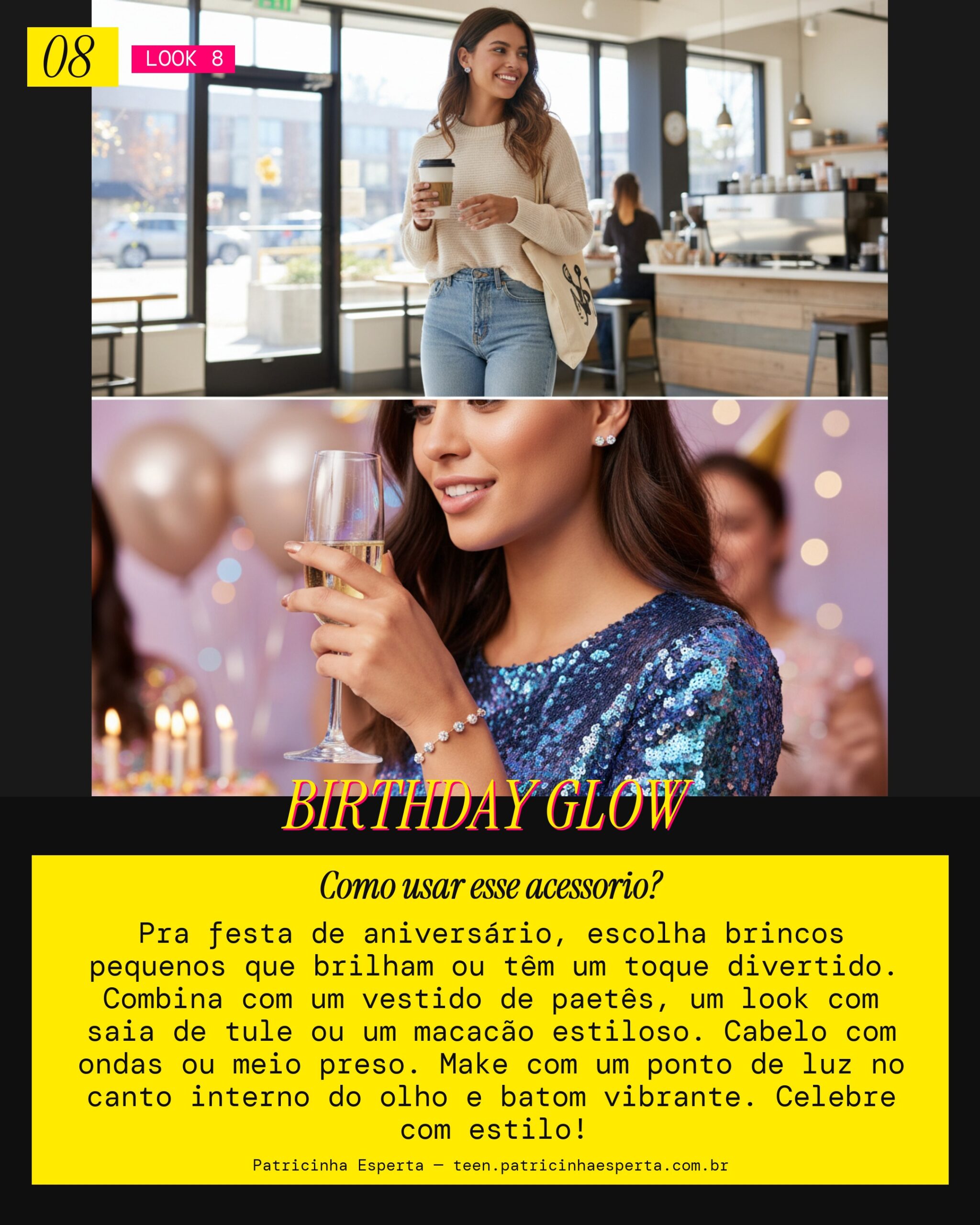 Brinco Pequeno Minimalista: Vibe Aniversário Fun