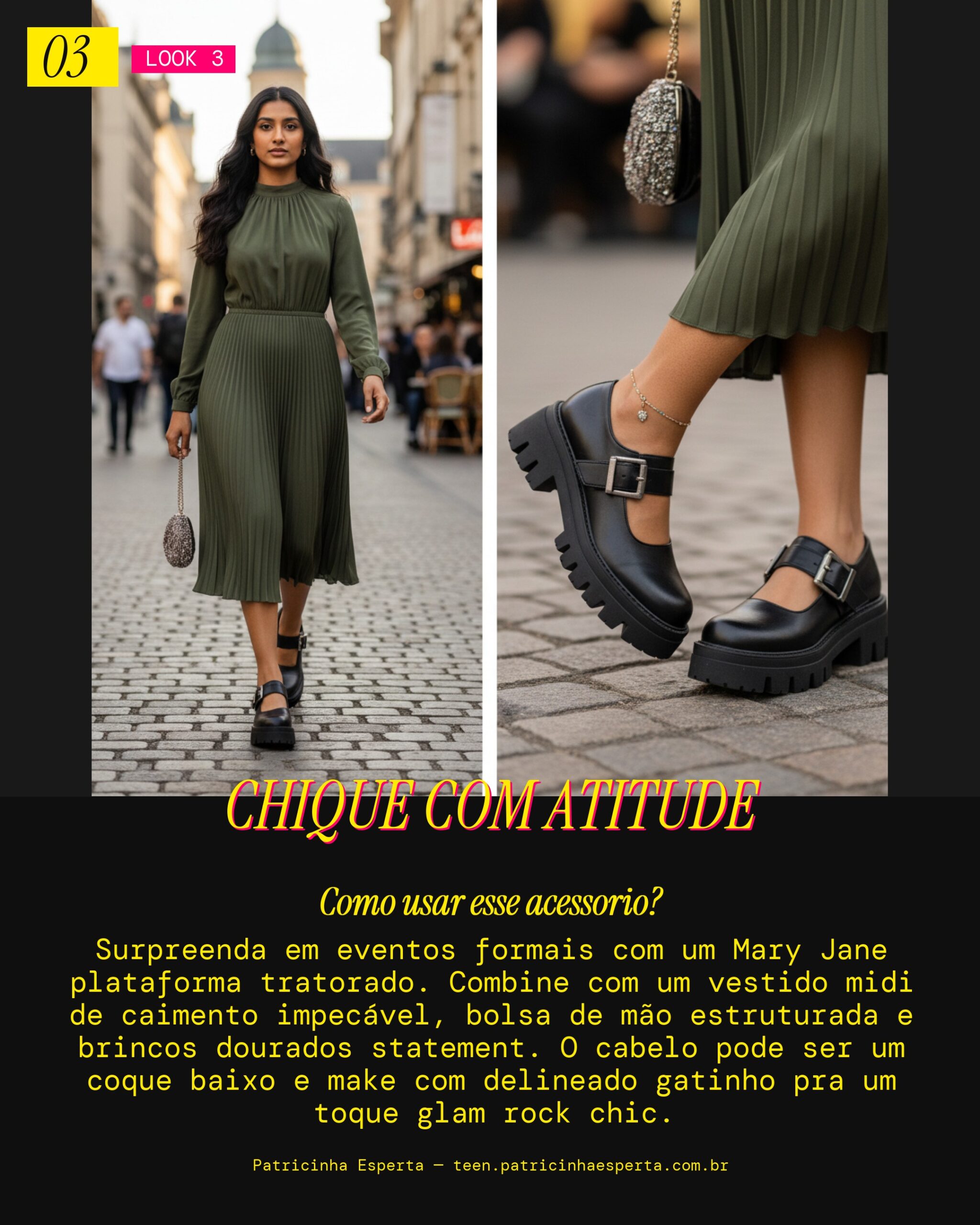 Look 3: Plataforma para um Evento Chique Edgy