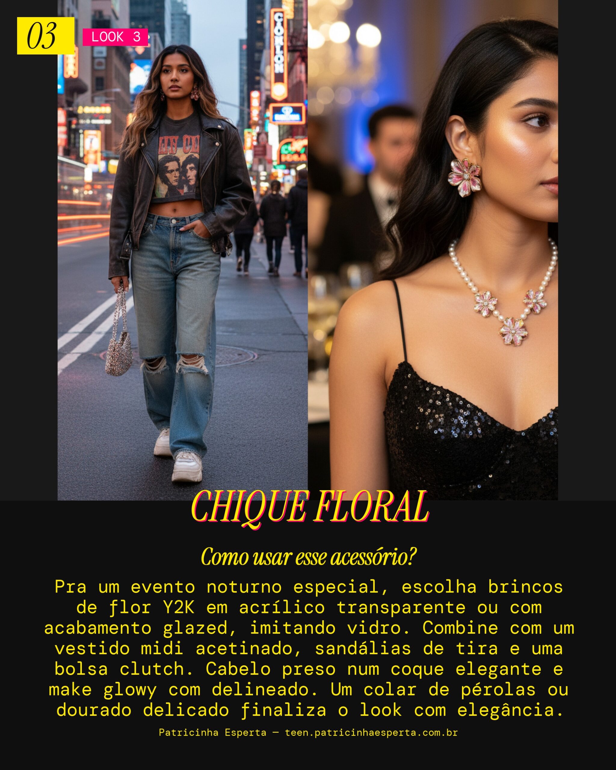 Look 3: Flower Gala Night