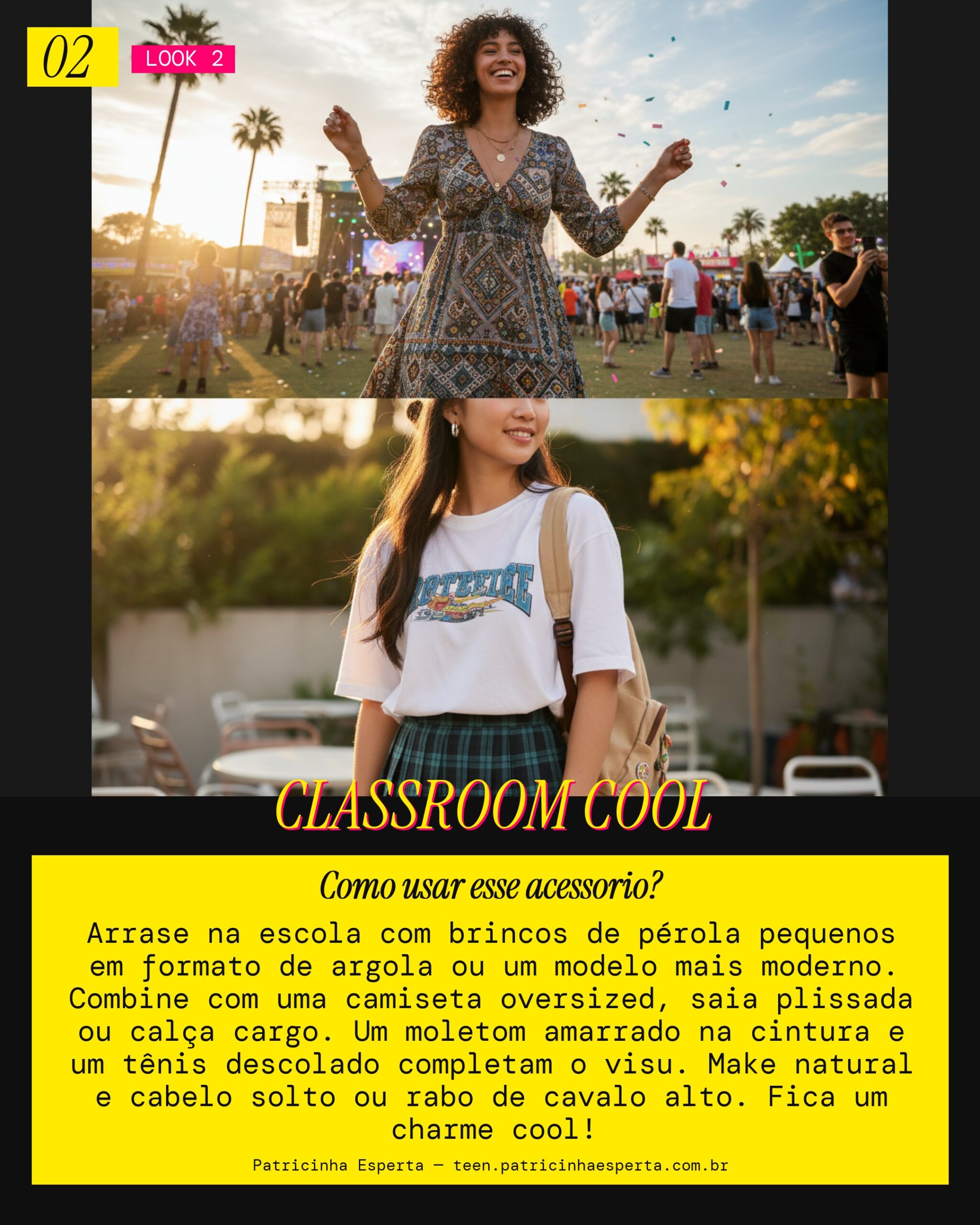 Look 2: School Girl Style