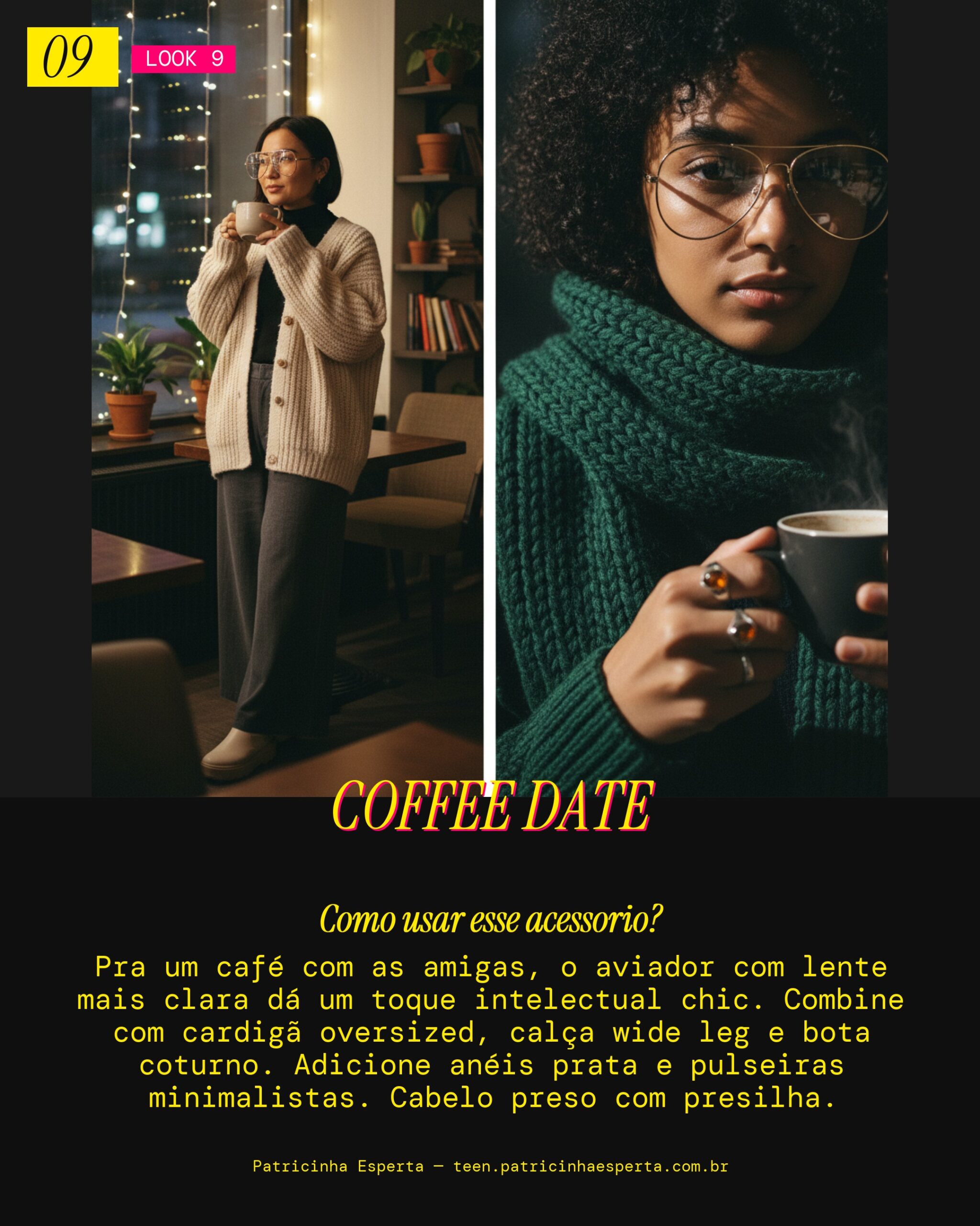 Look 9: Aviador Coffee Shop Aesthetic