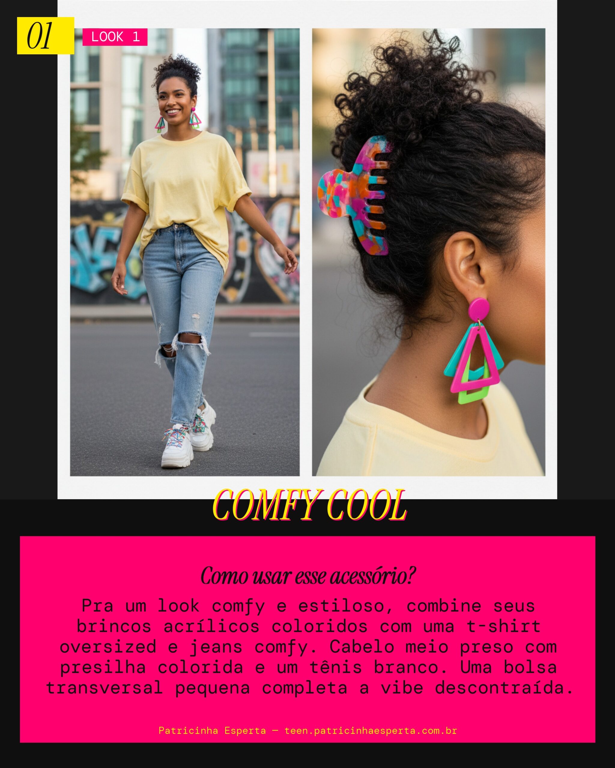 Brincos Acrílico para o Dia a Dia