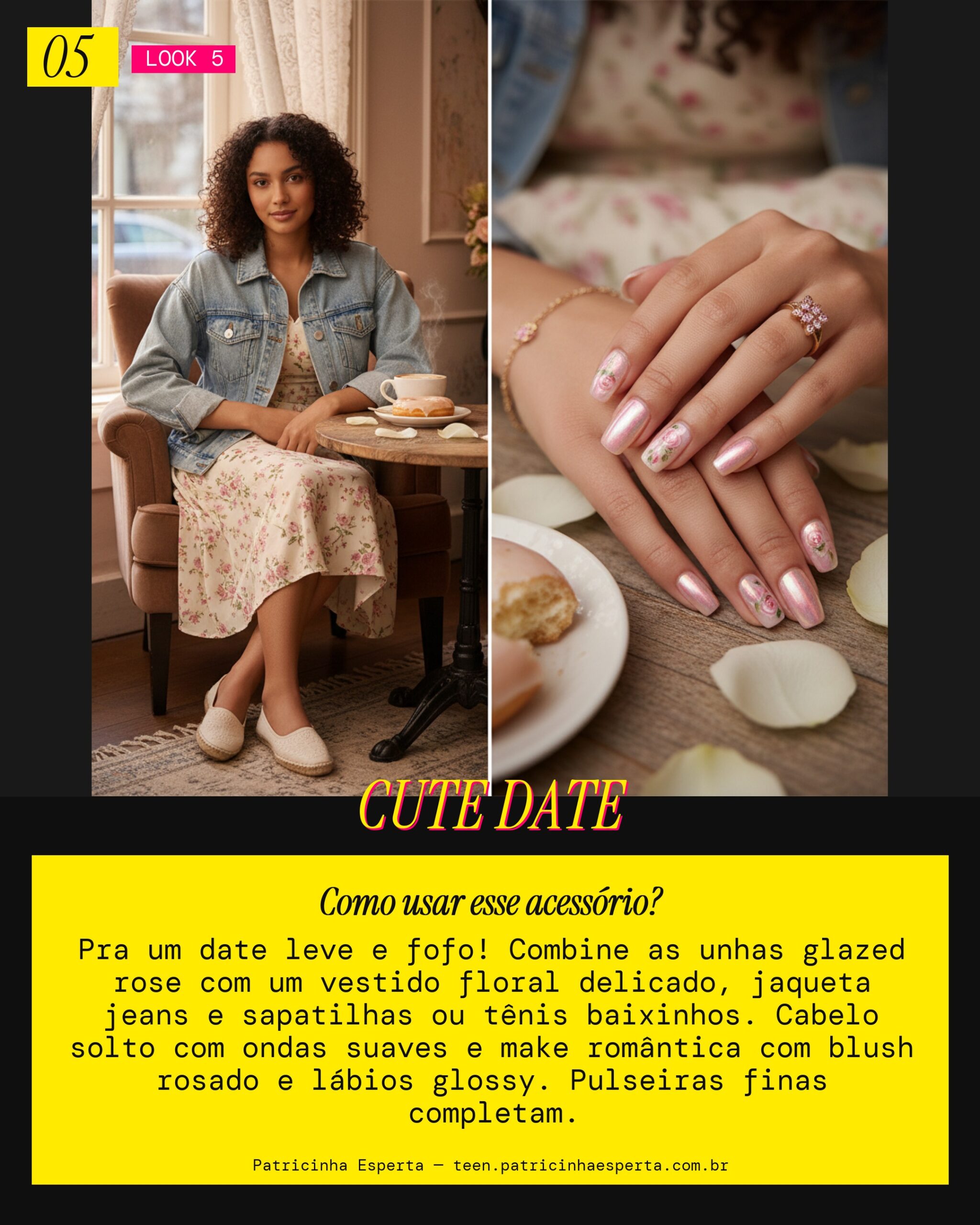 Glazed Donut Rose: Vibe Encontro Casual Fofo