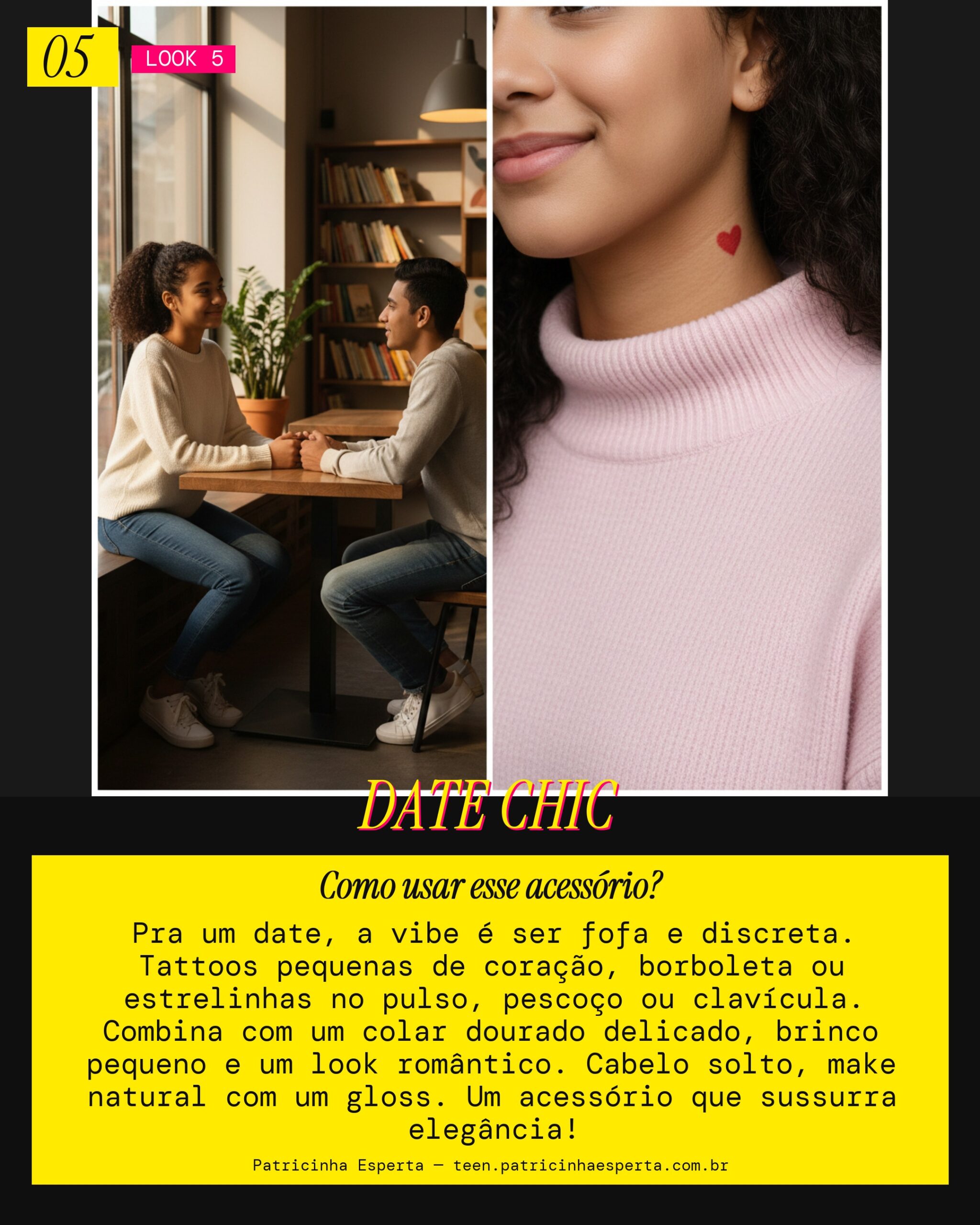 Flash Tattoo Encontro: Charme Discreto