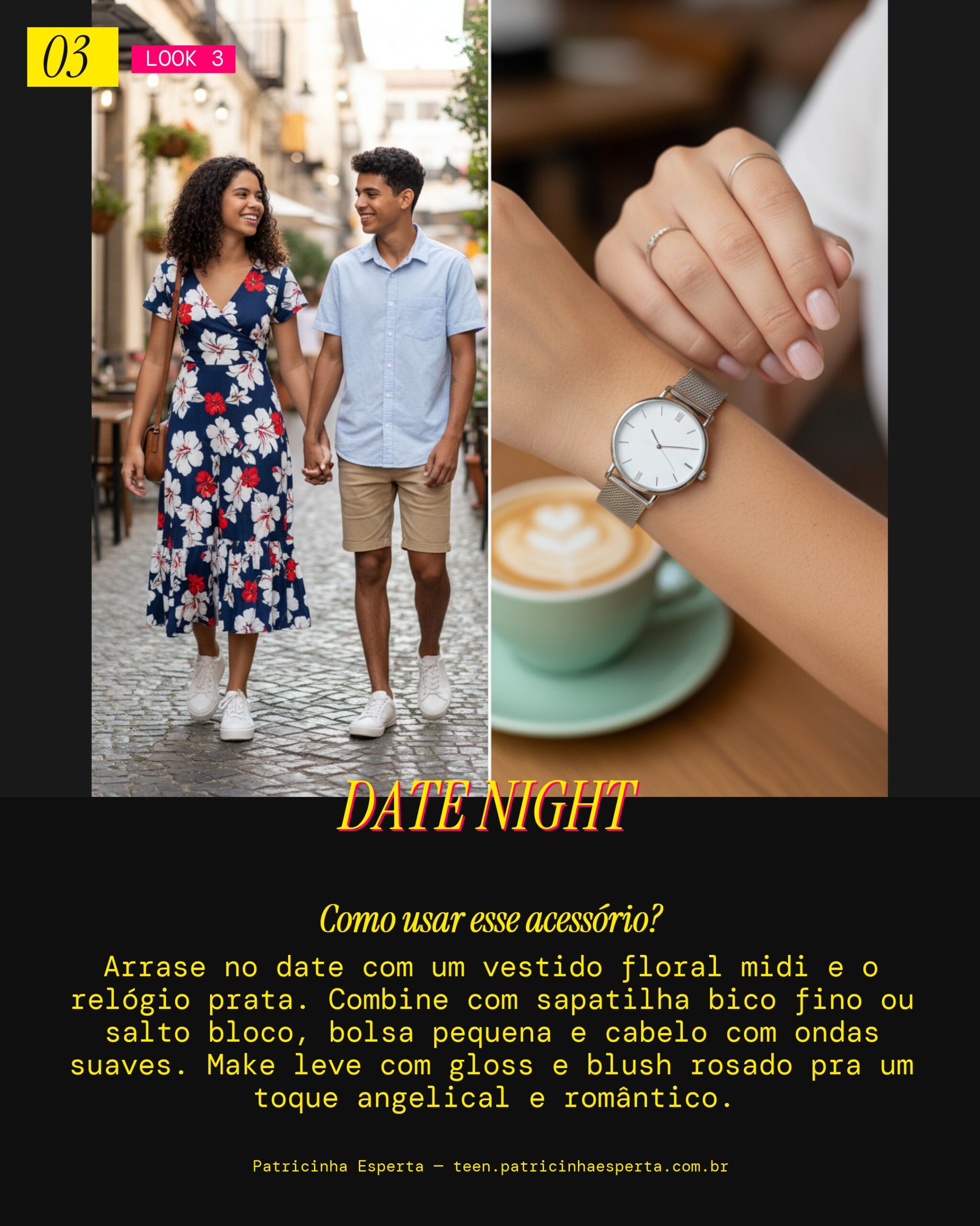 Look 3: Date Romântico: Charme e Delicadeza