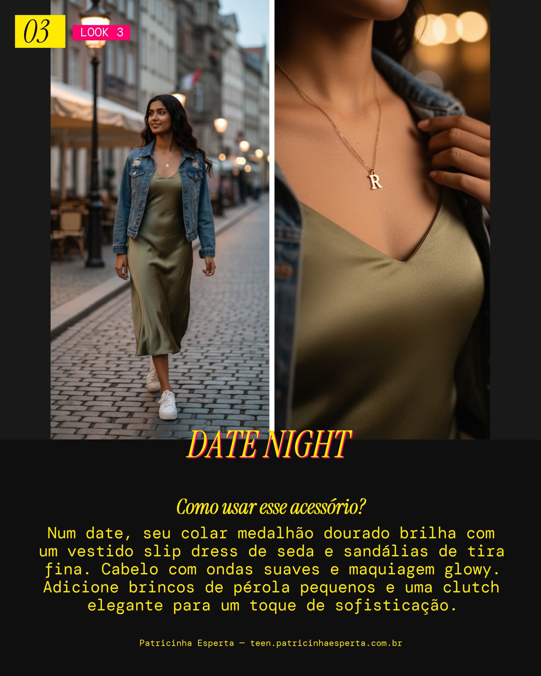 Colar Medalhão: Charme Pra um Date Romântico