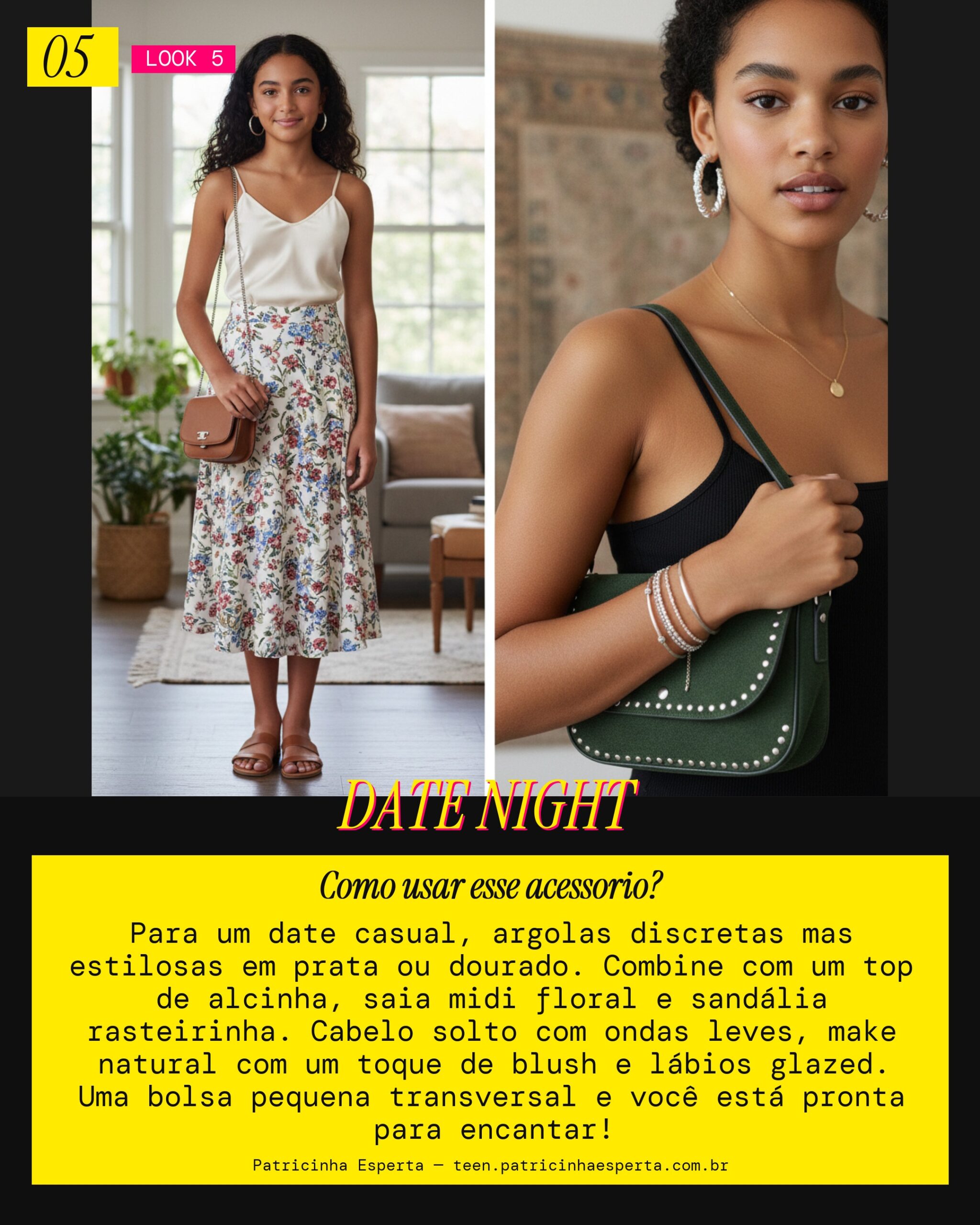 Argola para o Date Casual