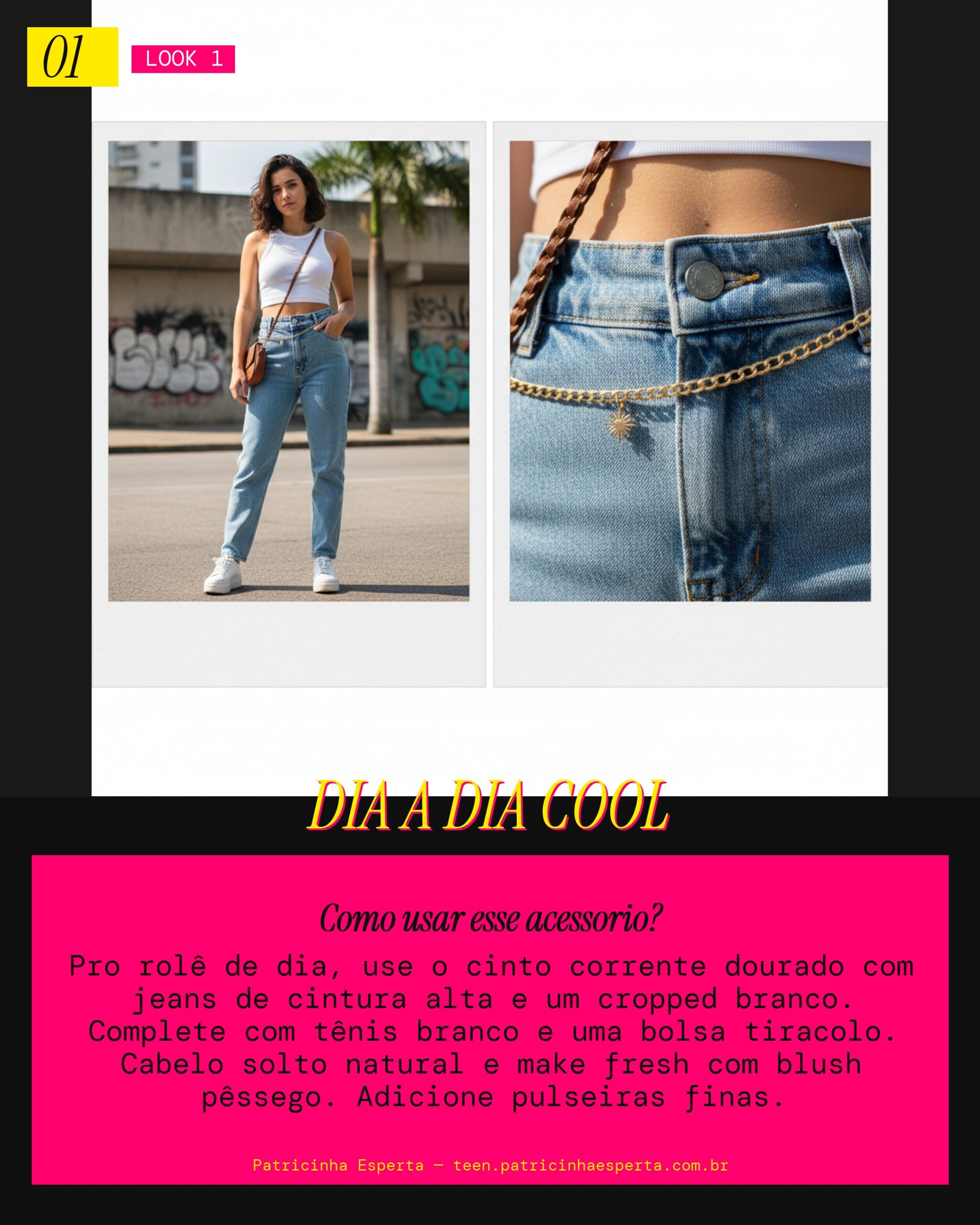 Cinto Corrente: Vibe Casual Chic