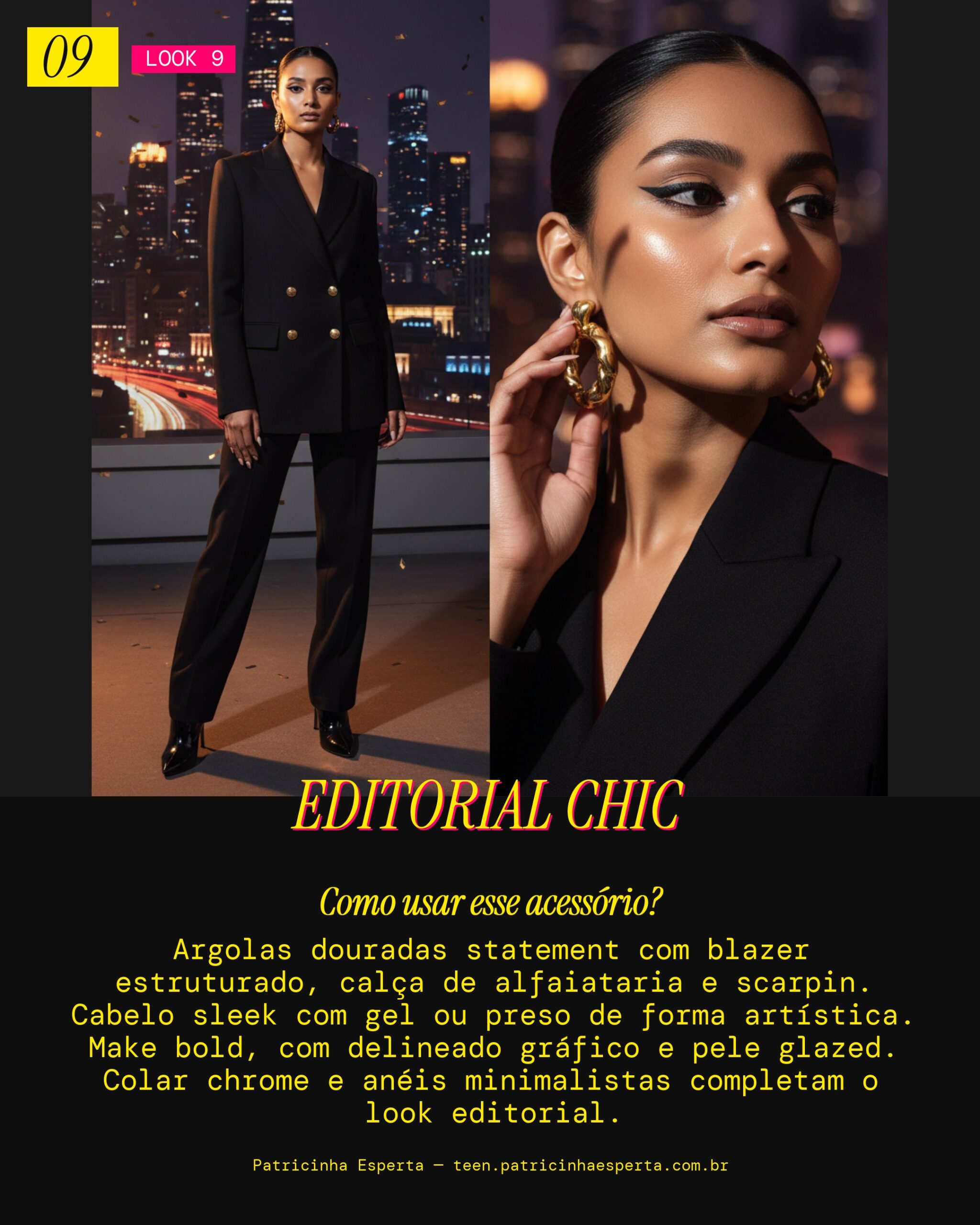 Brinco Hoop Dourado: Vibe Photoshoot Editorial