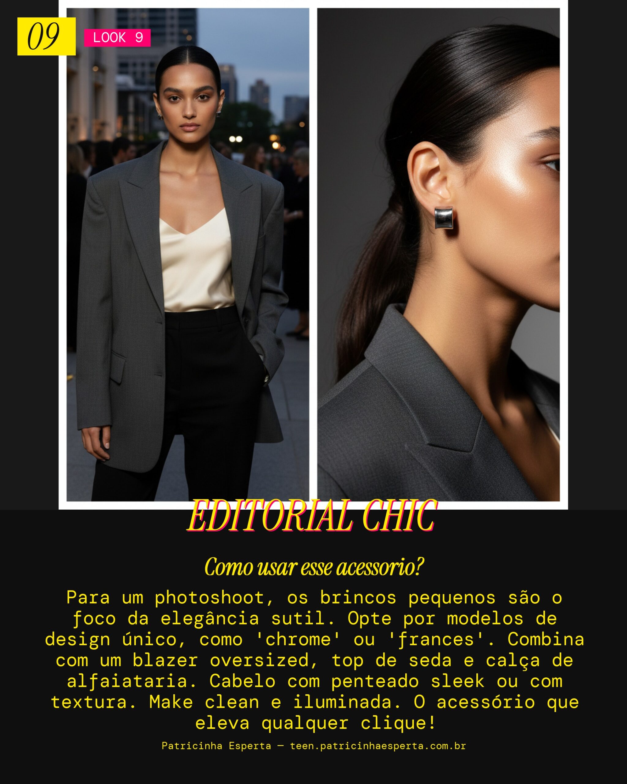 Brinco Pequeno Minimalista: Vibe Photoshoot Editorial