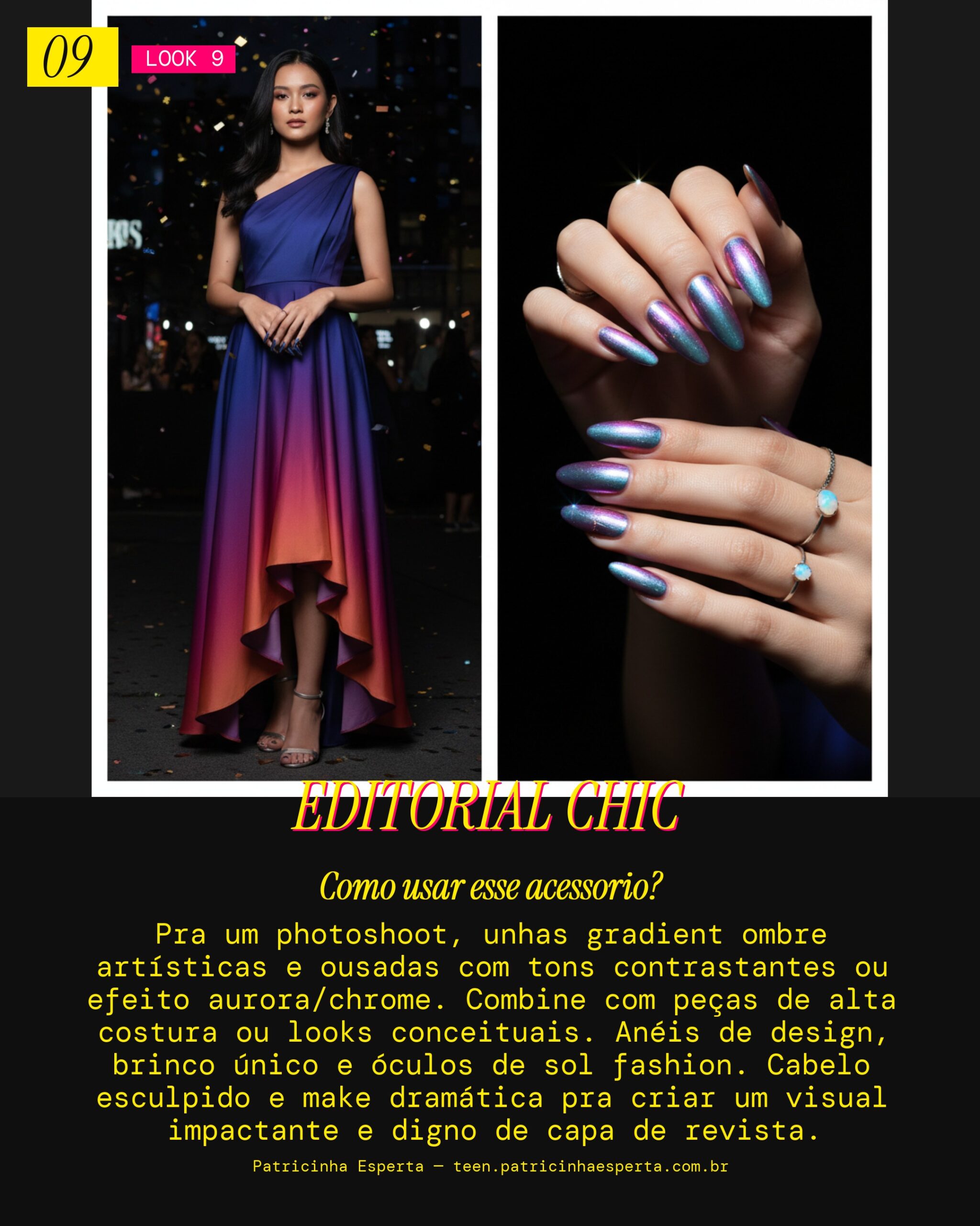 Look 9: Ombre Photoshoot Editorial