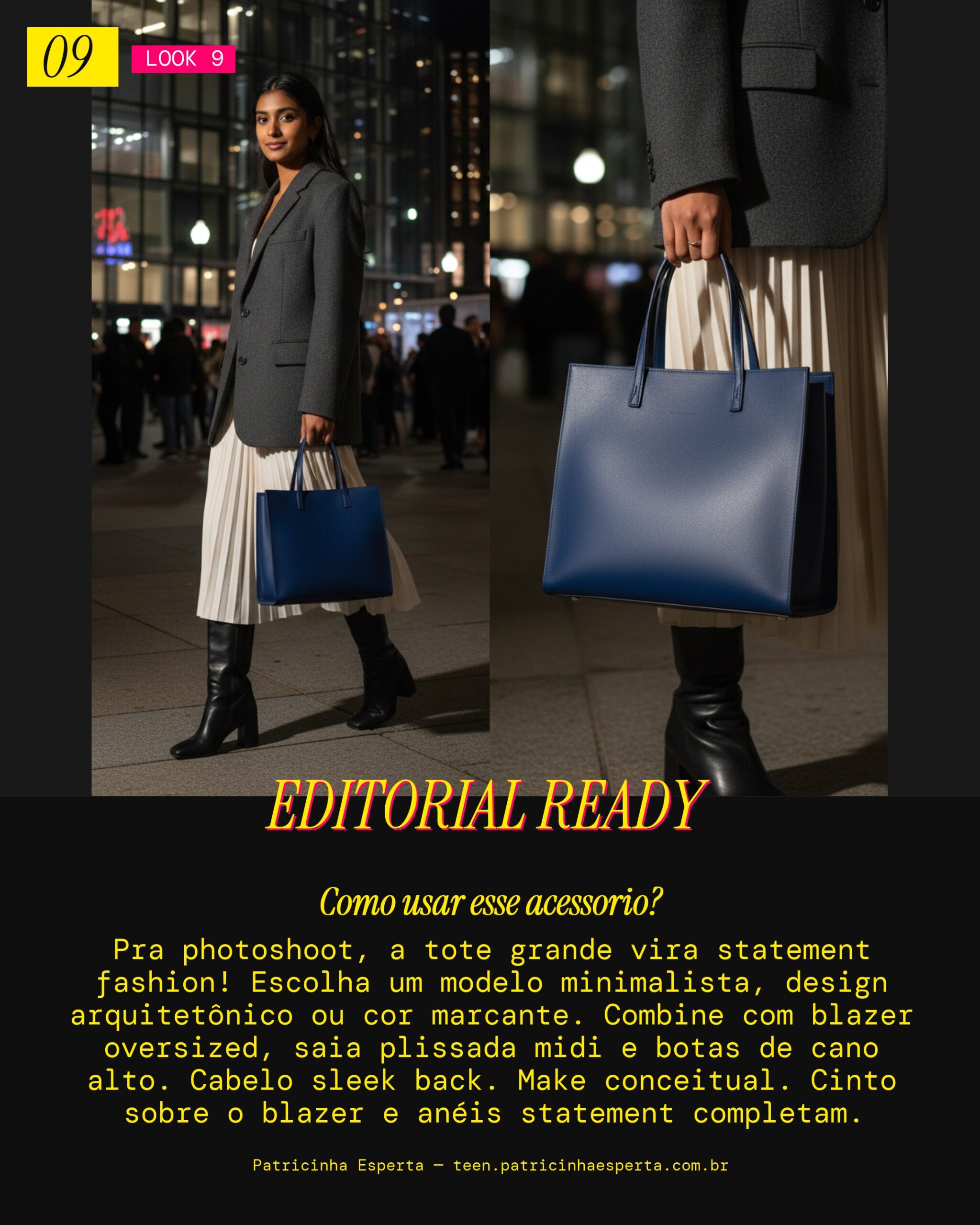 Look 9: Tote Editorial Chic