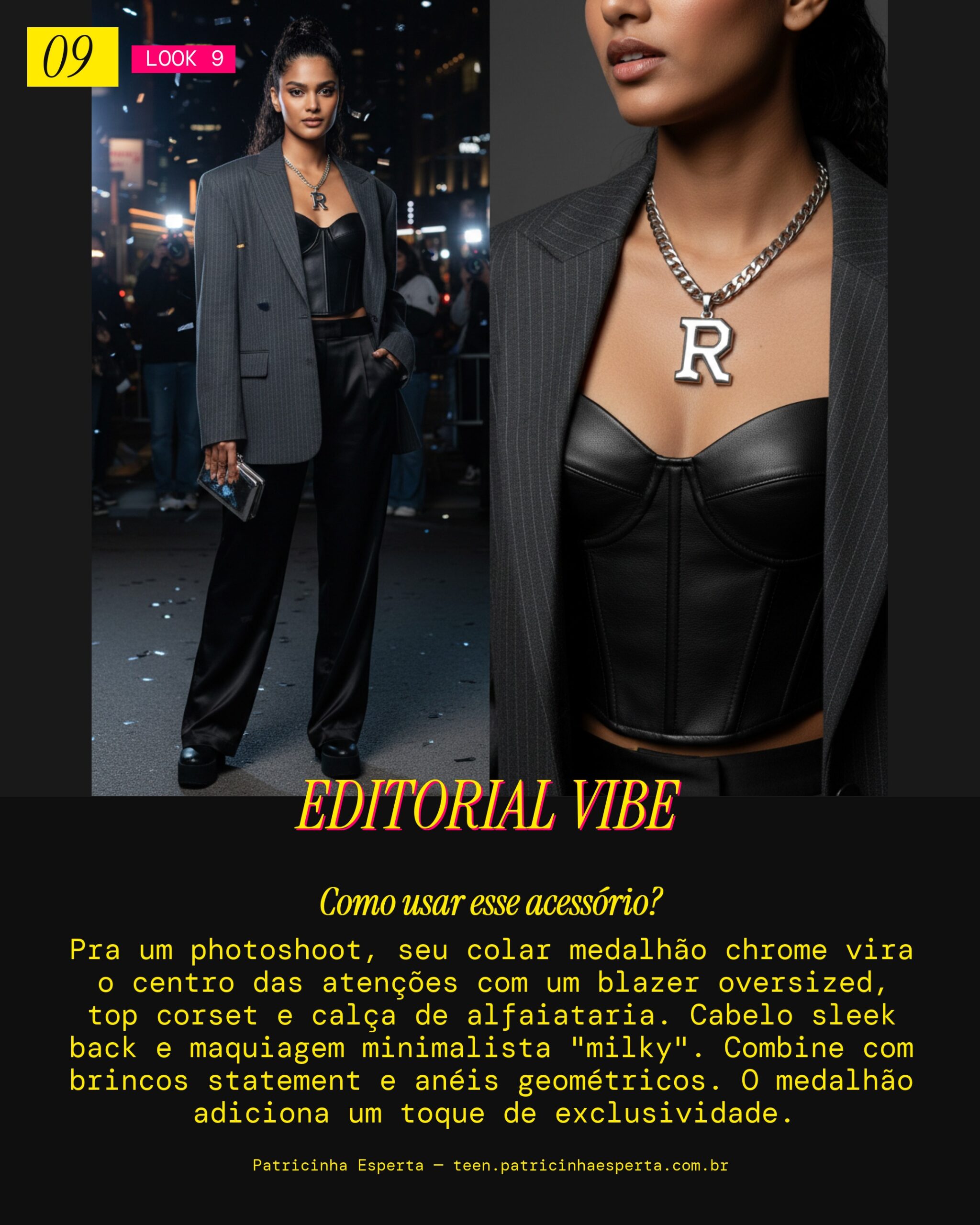 Colar Medalhão: Destaque em Photoshoot Editorial