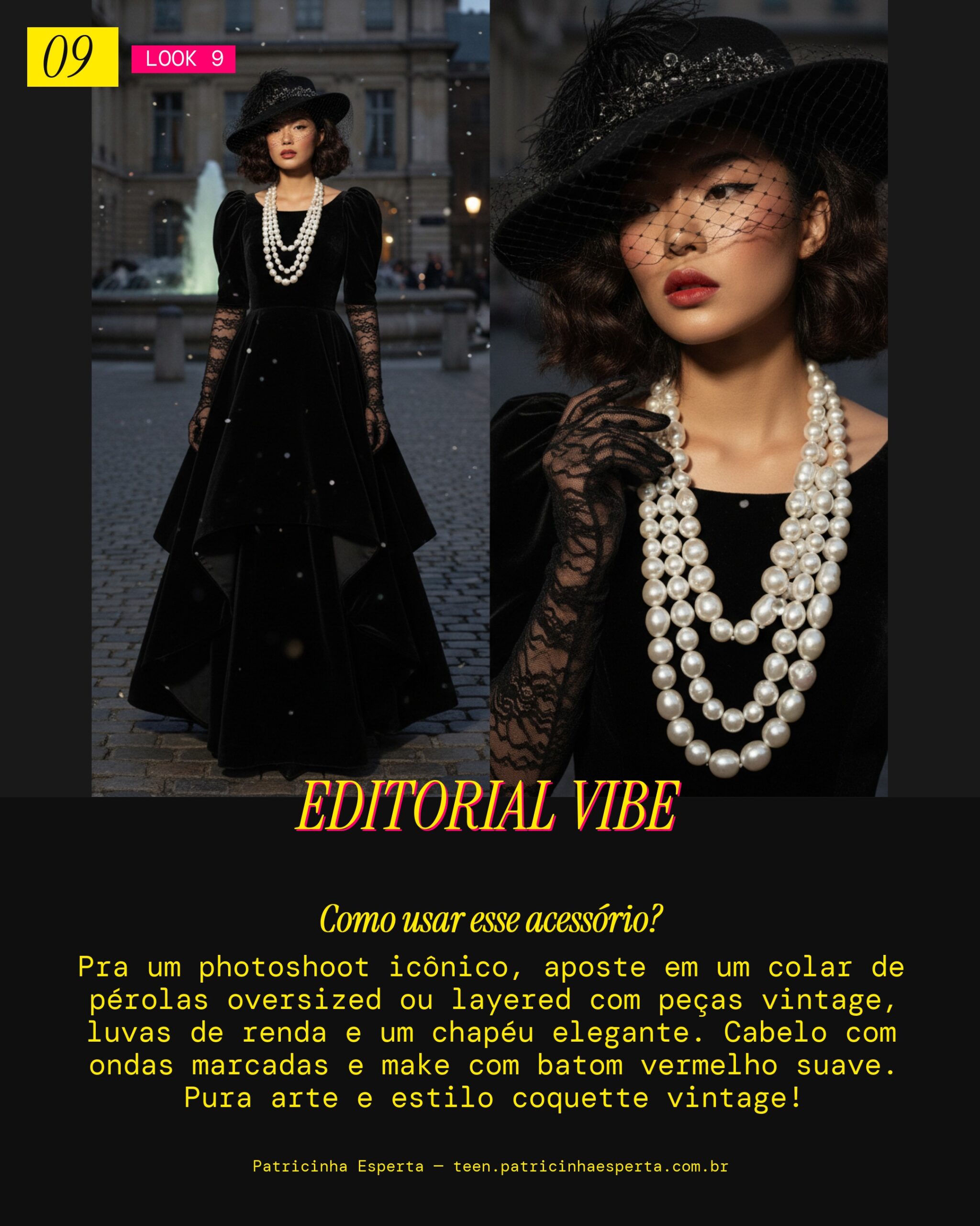 Look 9: Photoshoot Editorial Vintage