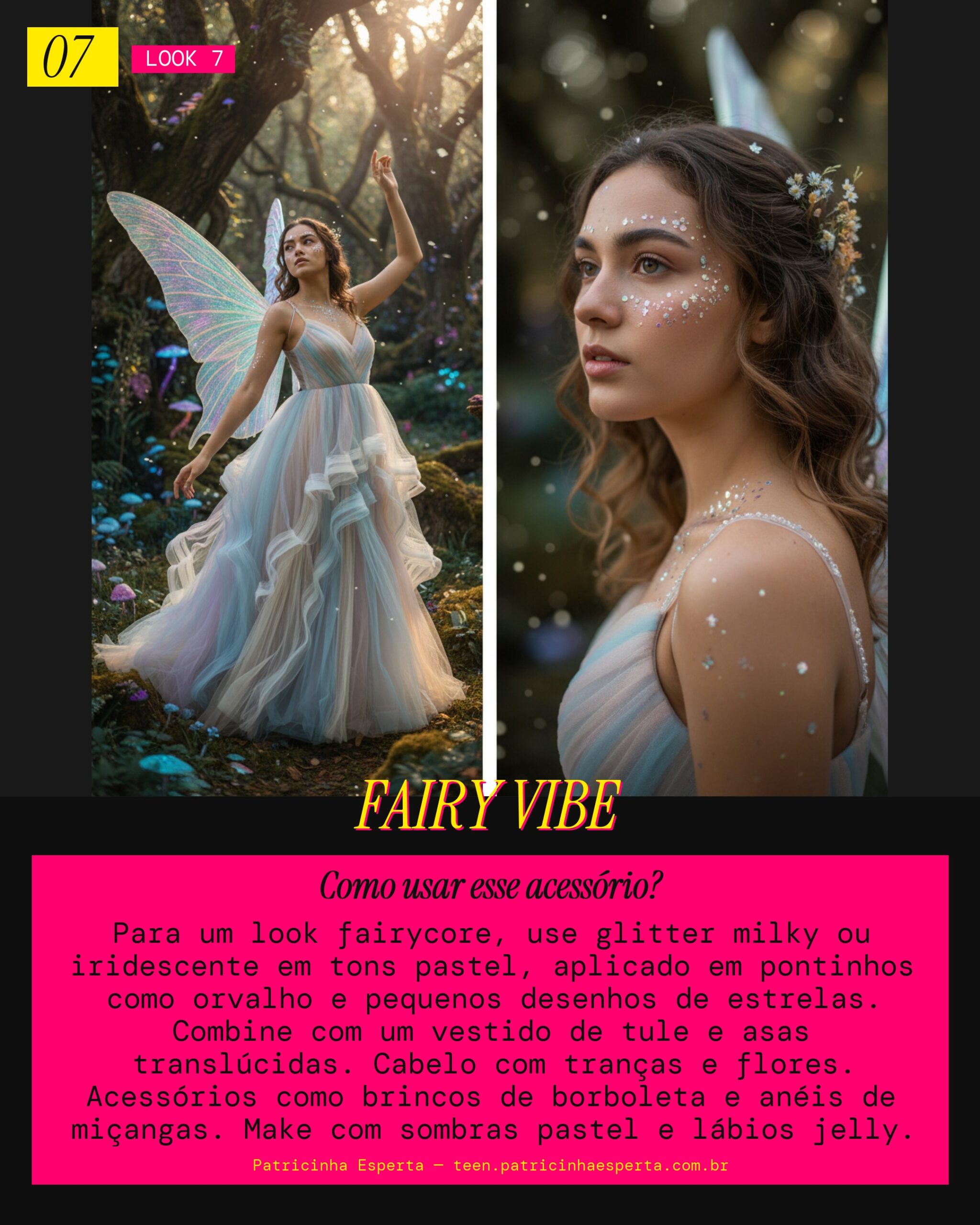 Look 7: Fairycore Dreams, Mágico e Etéreo