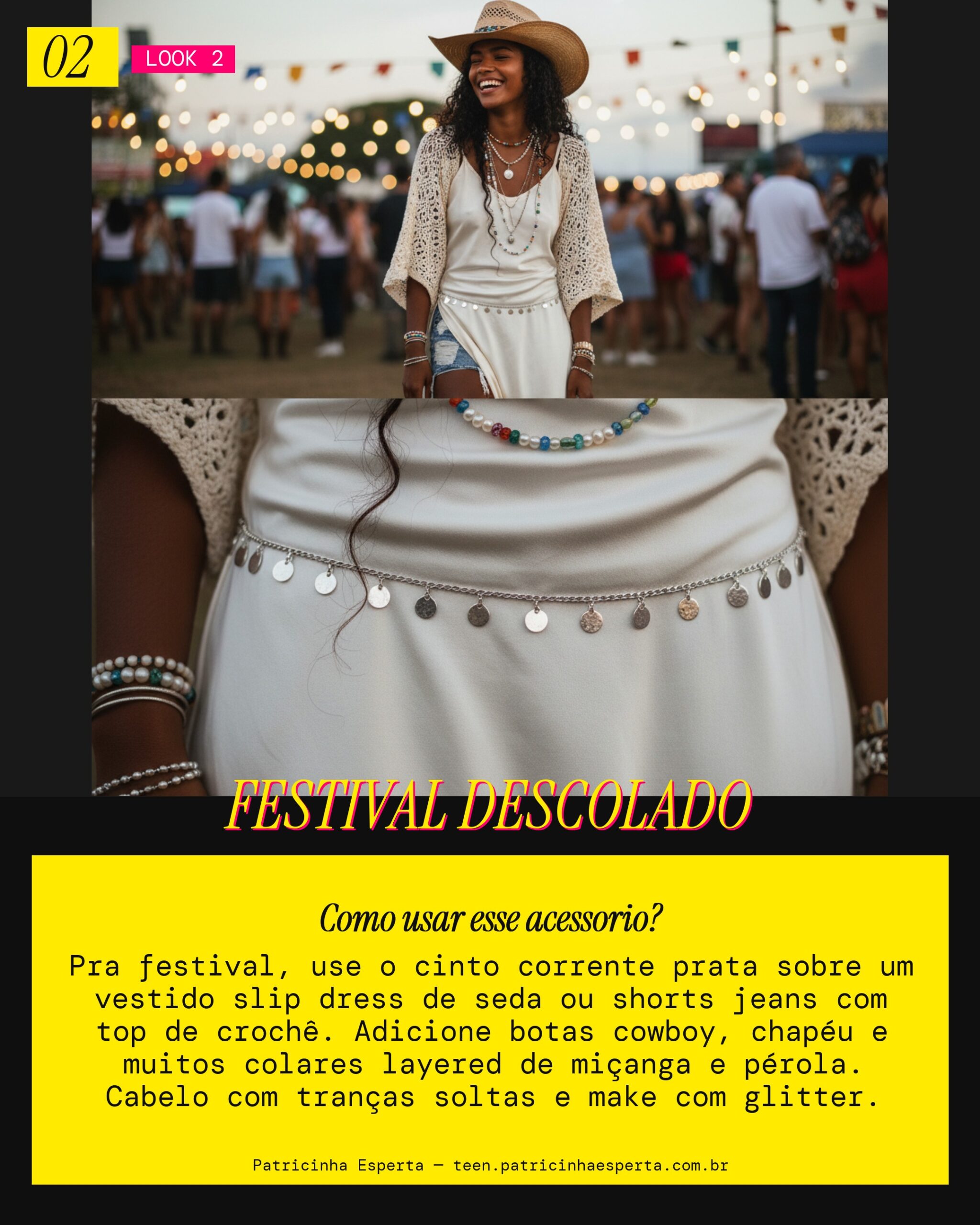 Cinto Corrente: Festival Boho Glam