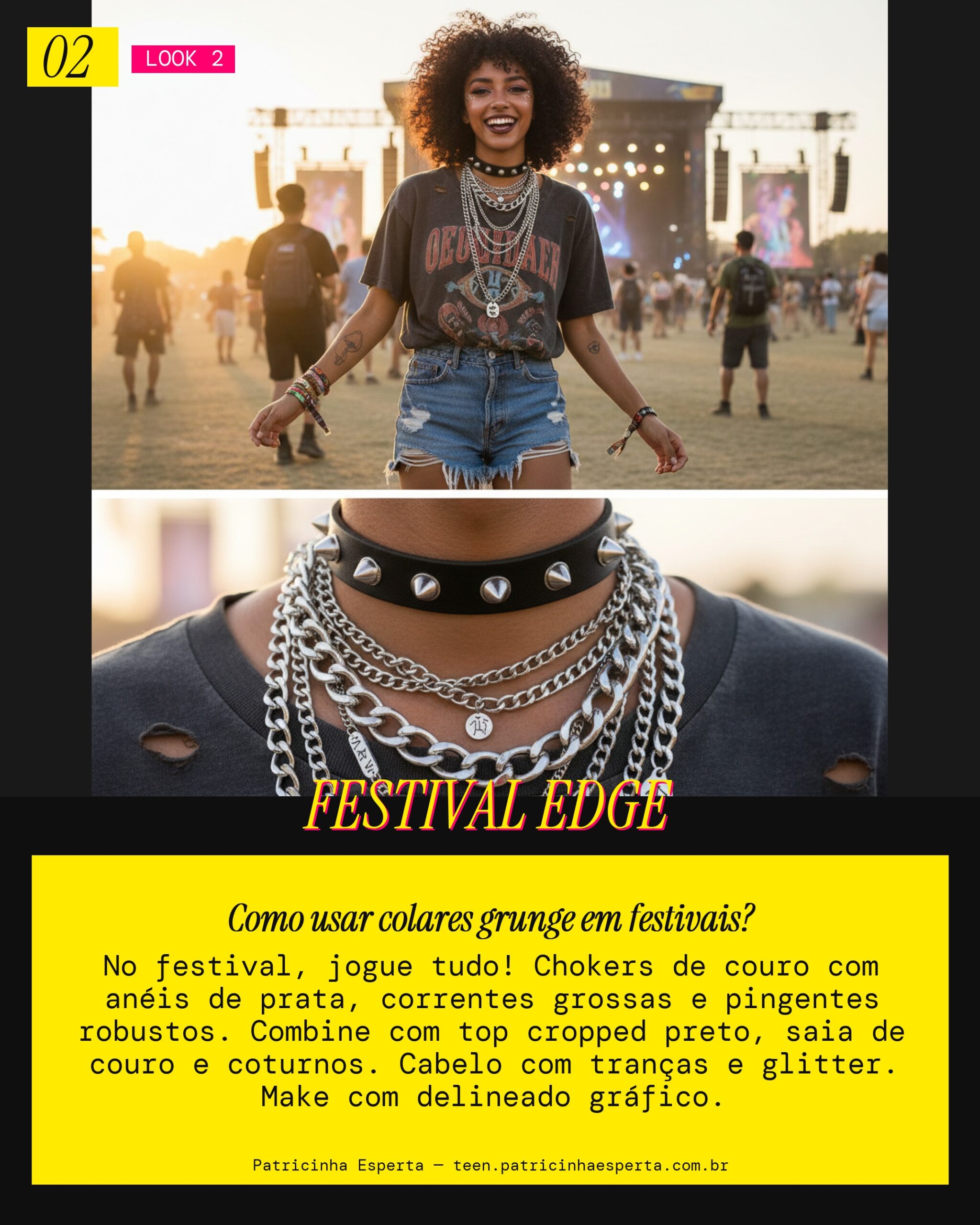 Look 2: Festival Vibes Edgy